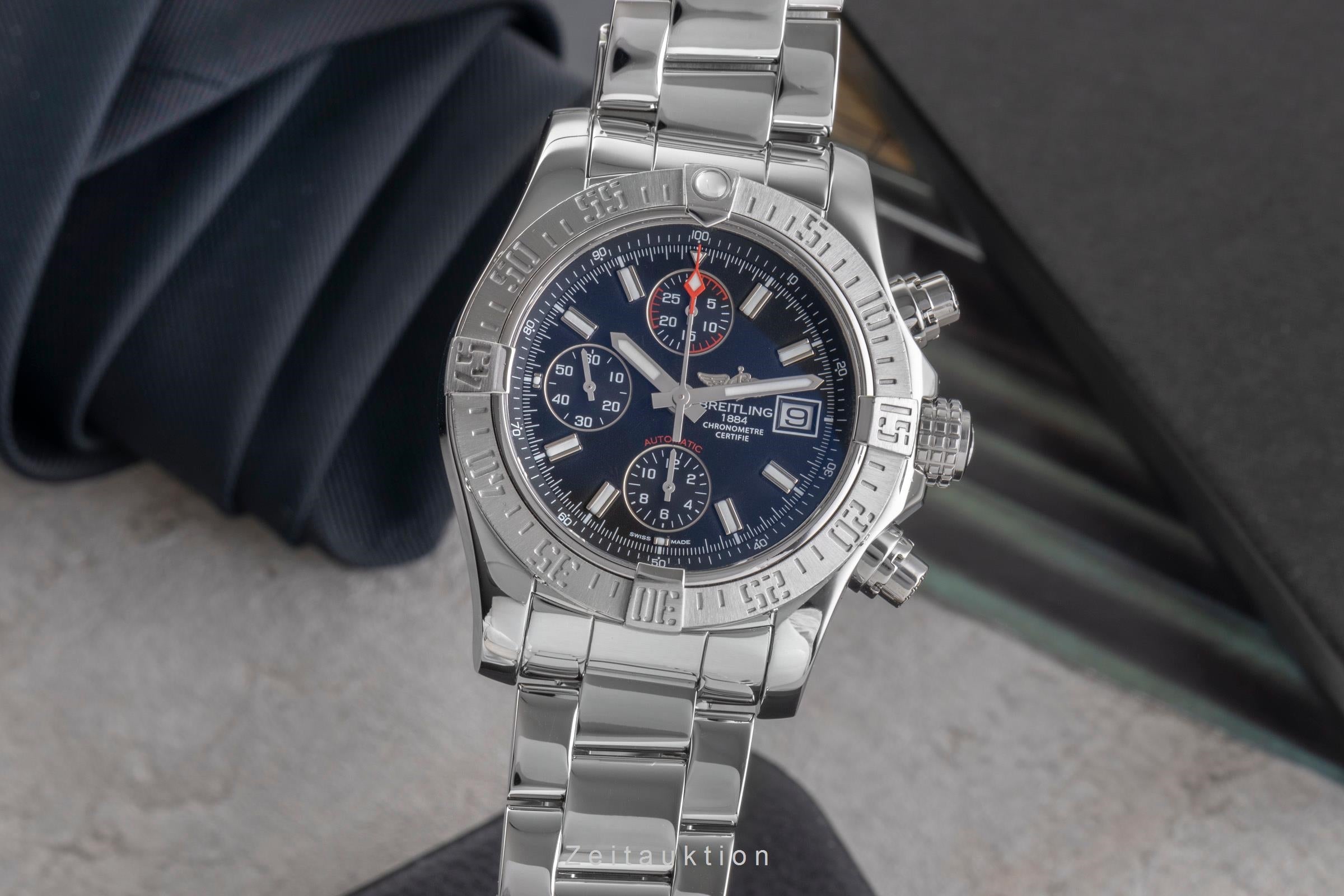 Breitling Avenger II chronograph steel automatic men's watch A13381 11/BC32  [2505407]