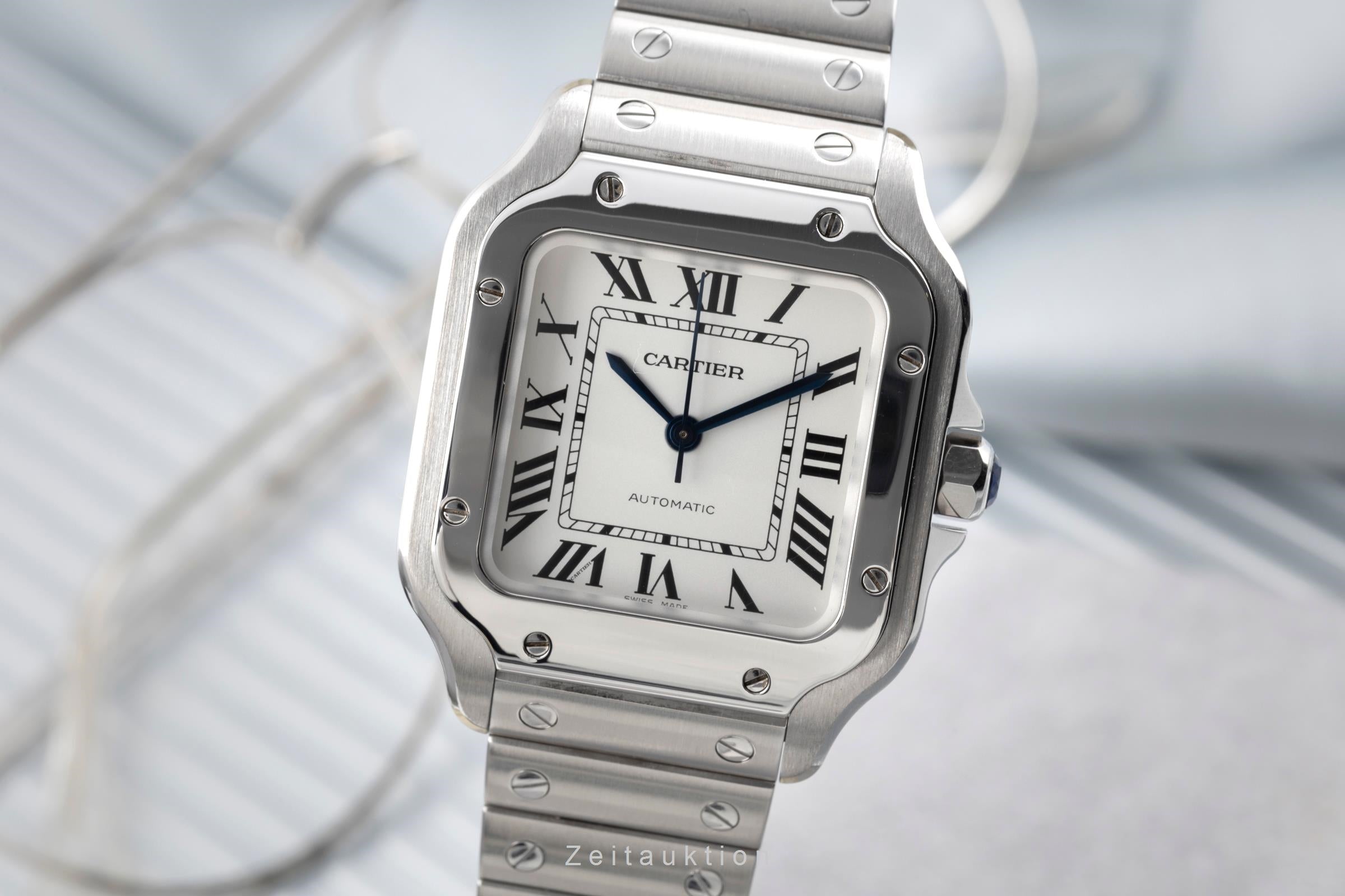 Cartier Santos steel automatic men's watch WSSA0010 LP: 8850EUR  [2505408]