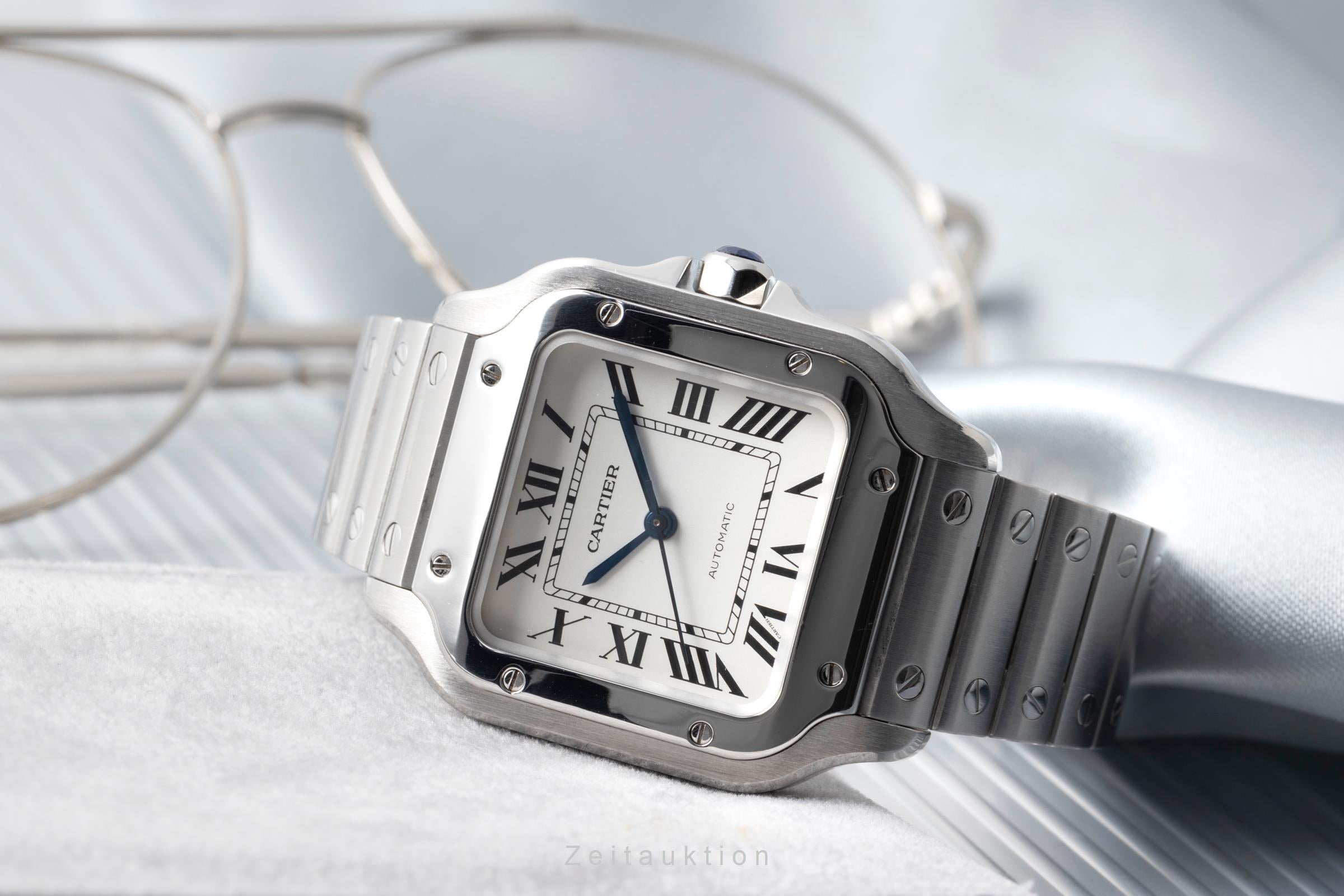 Cartier Santos steel automatic men's watch WSSA0010 LP: 8850EUR  [2505408]
