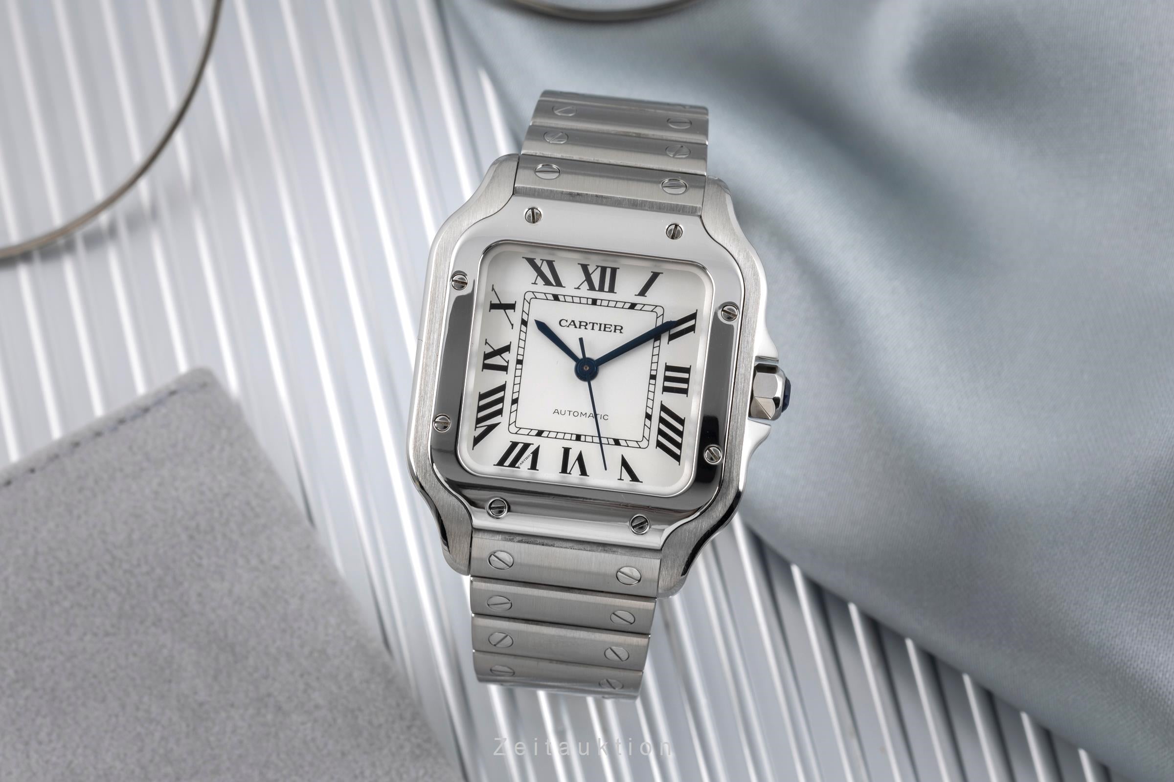 Cartier Santos steel automatic men's watch WSSA0010 LP: 8850EUR  [2505408]