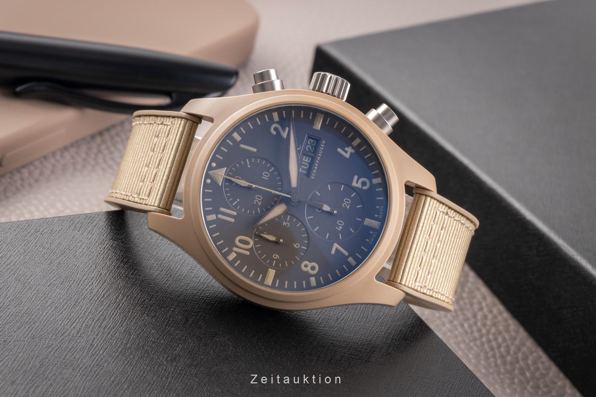 IWC Fliegeruhr chronographe céramique / titane automatique montre pour hommes IW389402 LP: 12700EUR  [2505411]