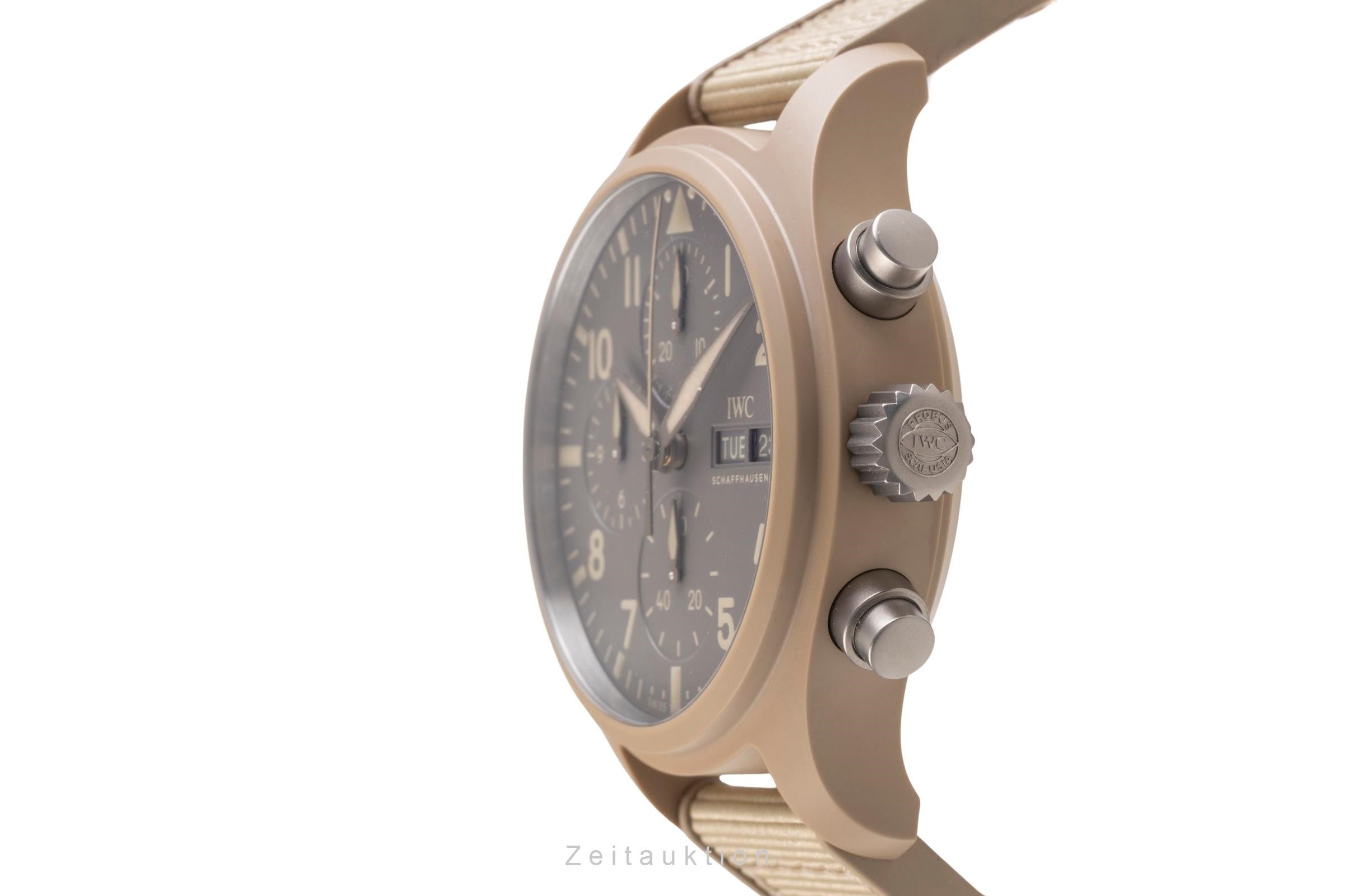 IWC Fliegeruhr chronographe céramique / titane automatique montre pour hommes IW389402 LP: 12700EUR  [2505411]