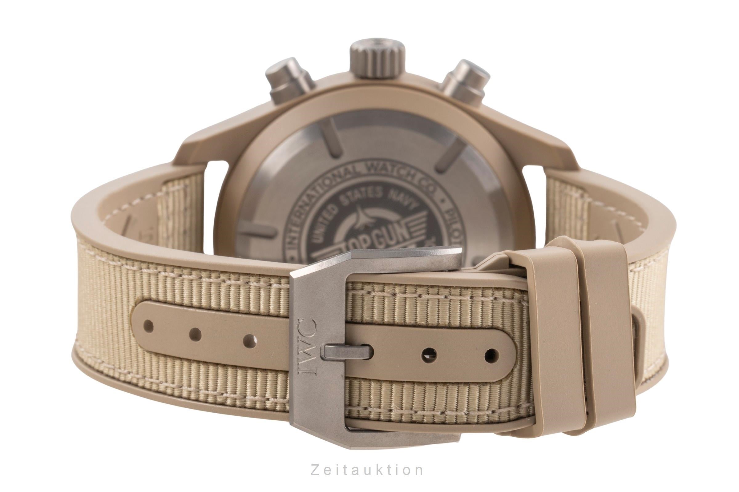 IWC Fliegeruhr chronographe céramique / titane automatique montre pour hommes IW389402 LP: 12700EUR  [2505411]