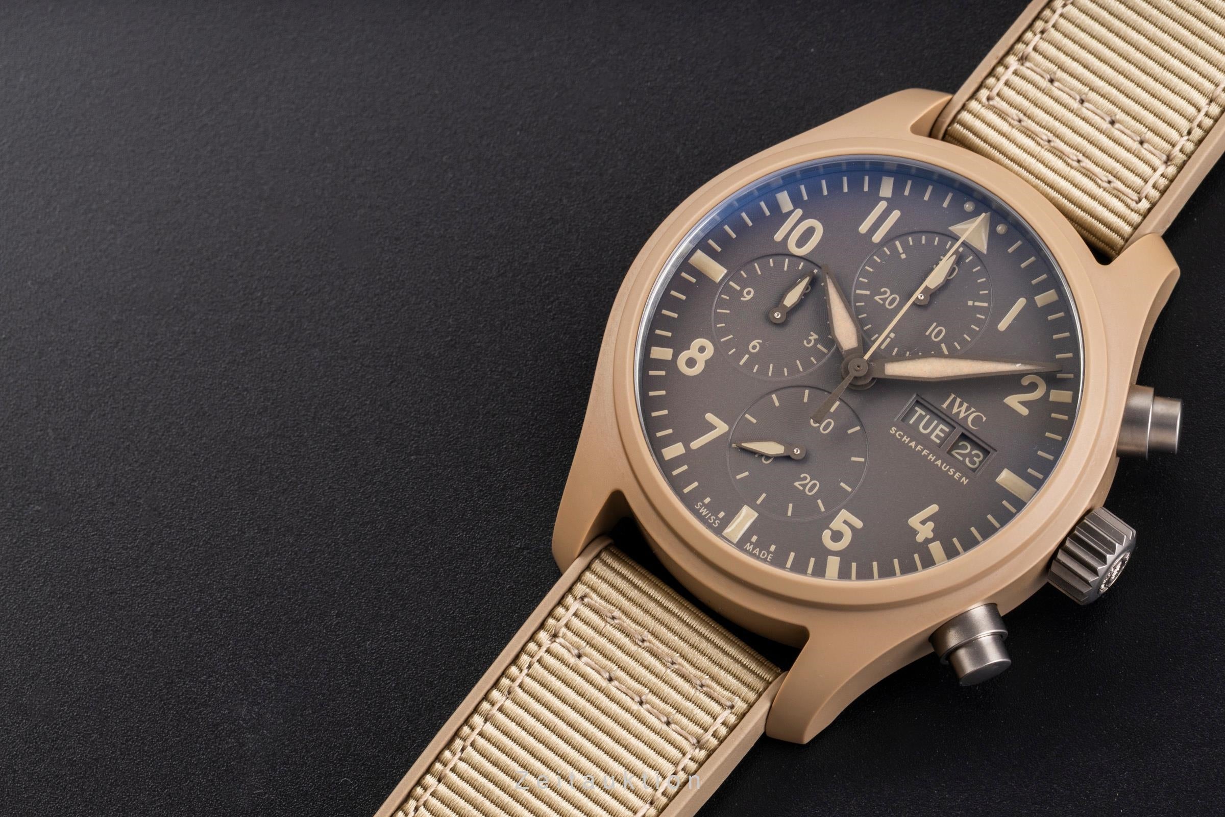 IWC Fliegeruhr chronographe céramique / titane automatique montre pour hommes IW389402 LP: 12700EUR  [2505411]