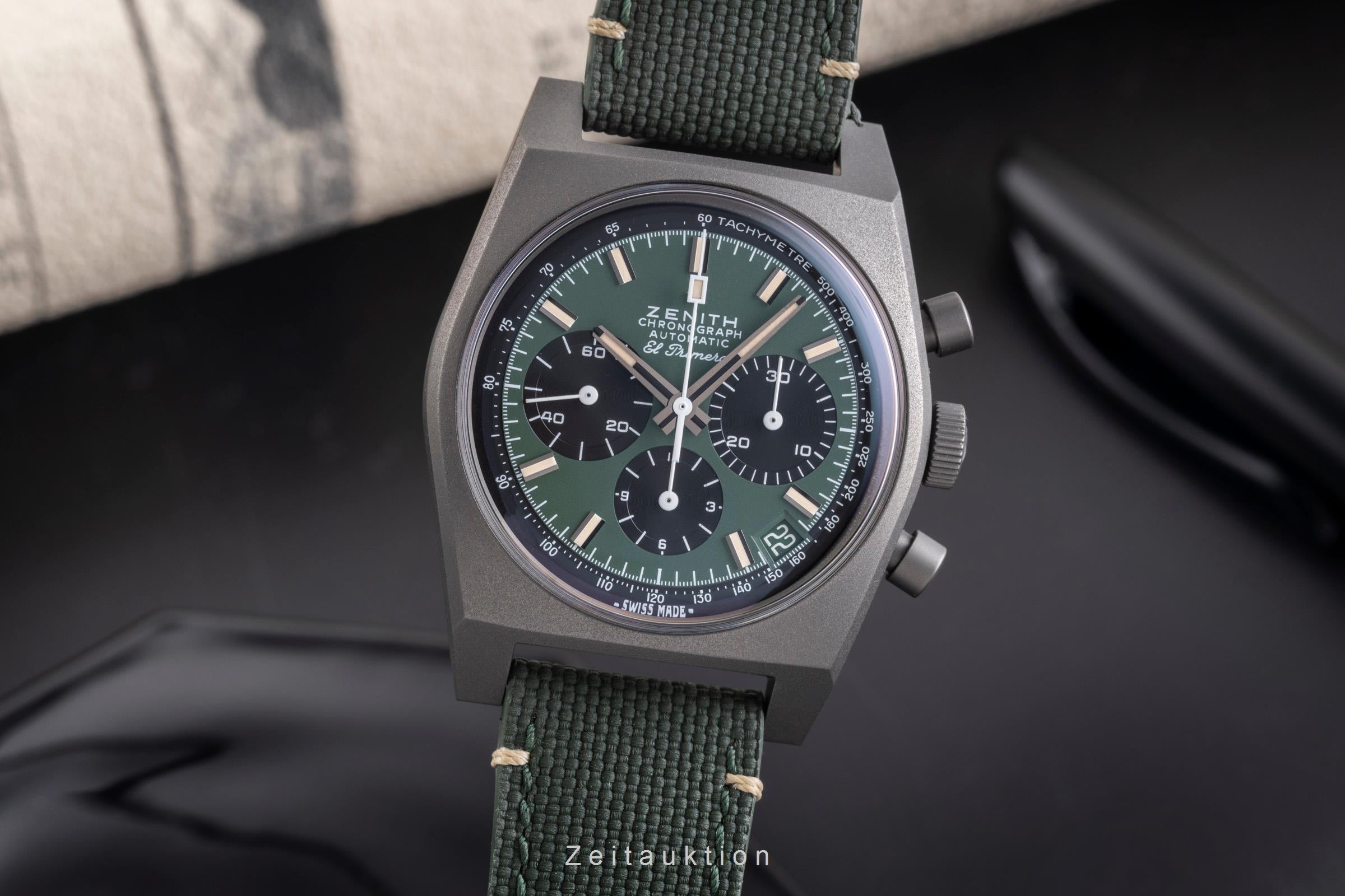 Zenith Chronomaster chronograph titanium automatic men's watch 97.T384.400/57.C856  [2505412]