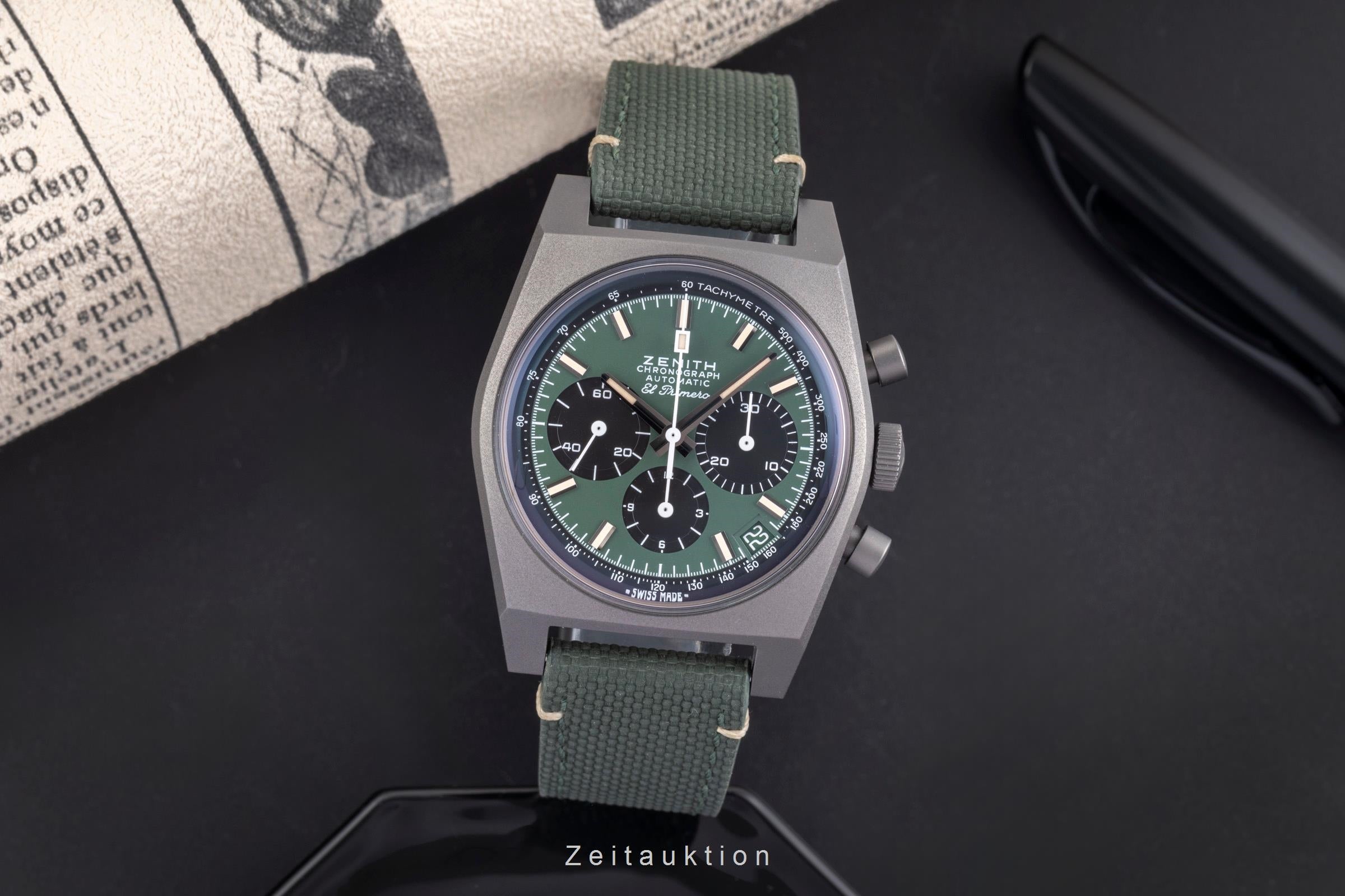 Zenith Chronomaster chronograph titanium automatic men's watch 97.T384.400/57.C856  [2505412]