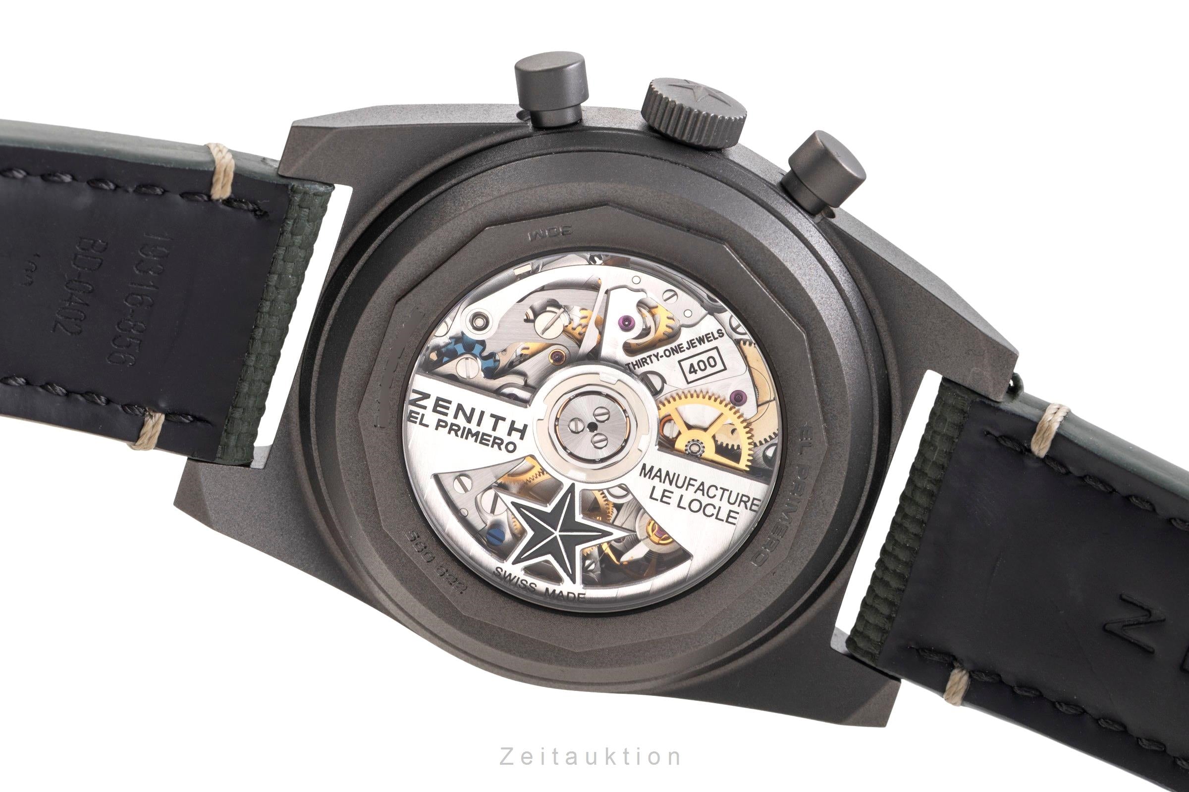 Zenith Chronomaster chronograph titanium automatic men's watch 97.T384.400/57.C856  [2505412]