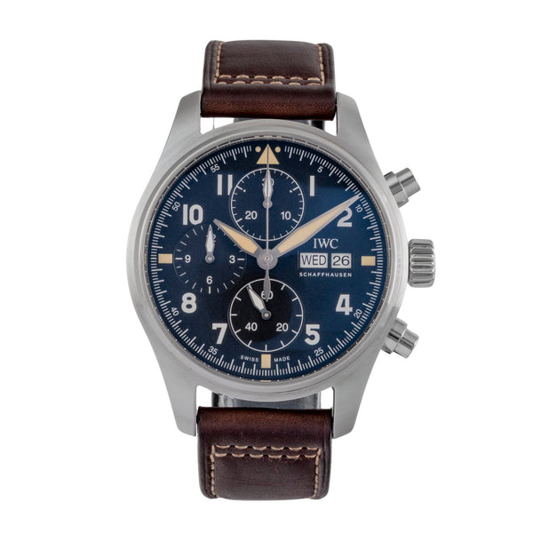 IWC Fliegerchronograph cronografo acciaio automatismo orologio da uomo IW387903 LP: 7700EUR  [2505414]