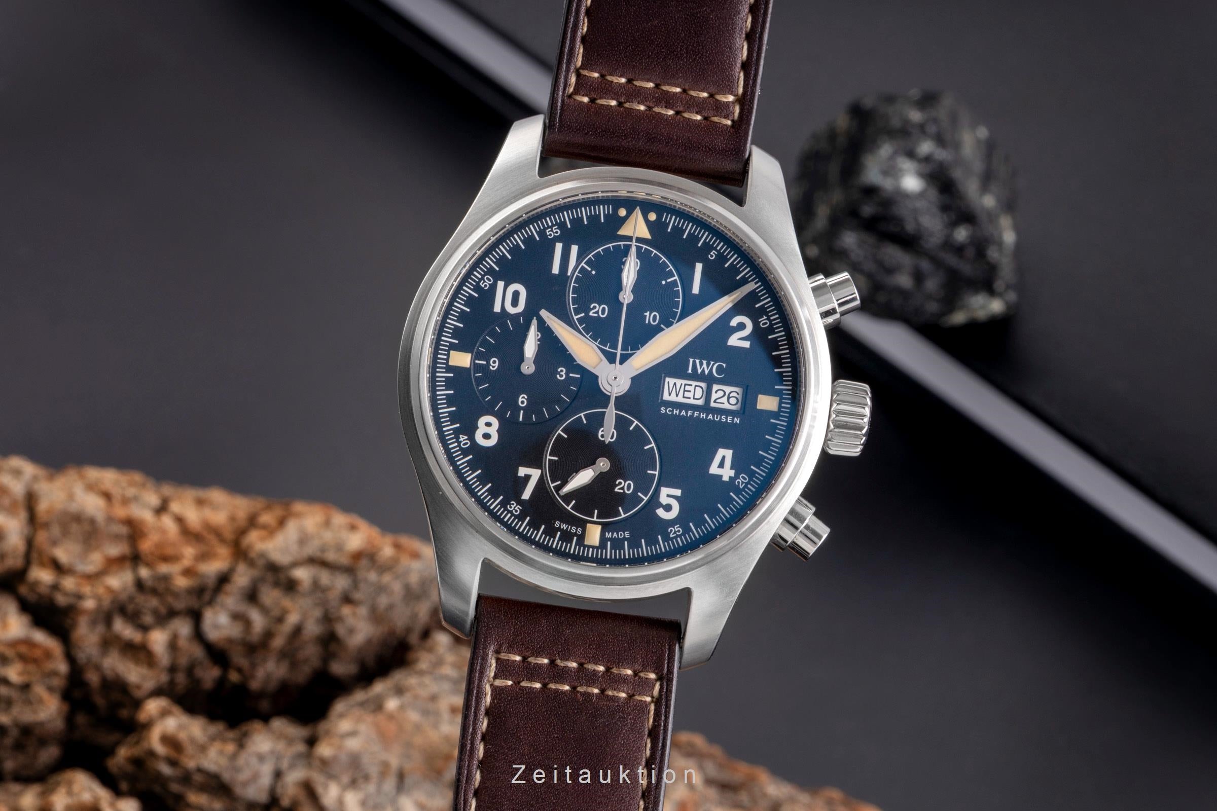 IWC Fliegerchronograph chronograph steel automatic men's watch IW387903 LP: 7700EUR  [2505414]