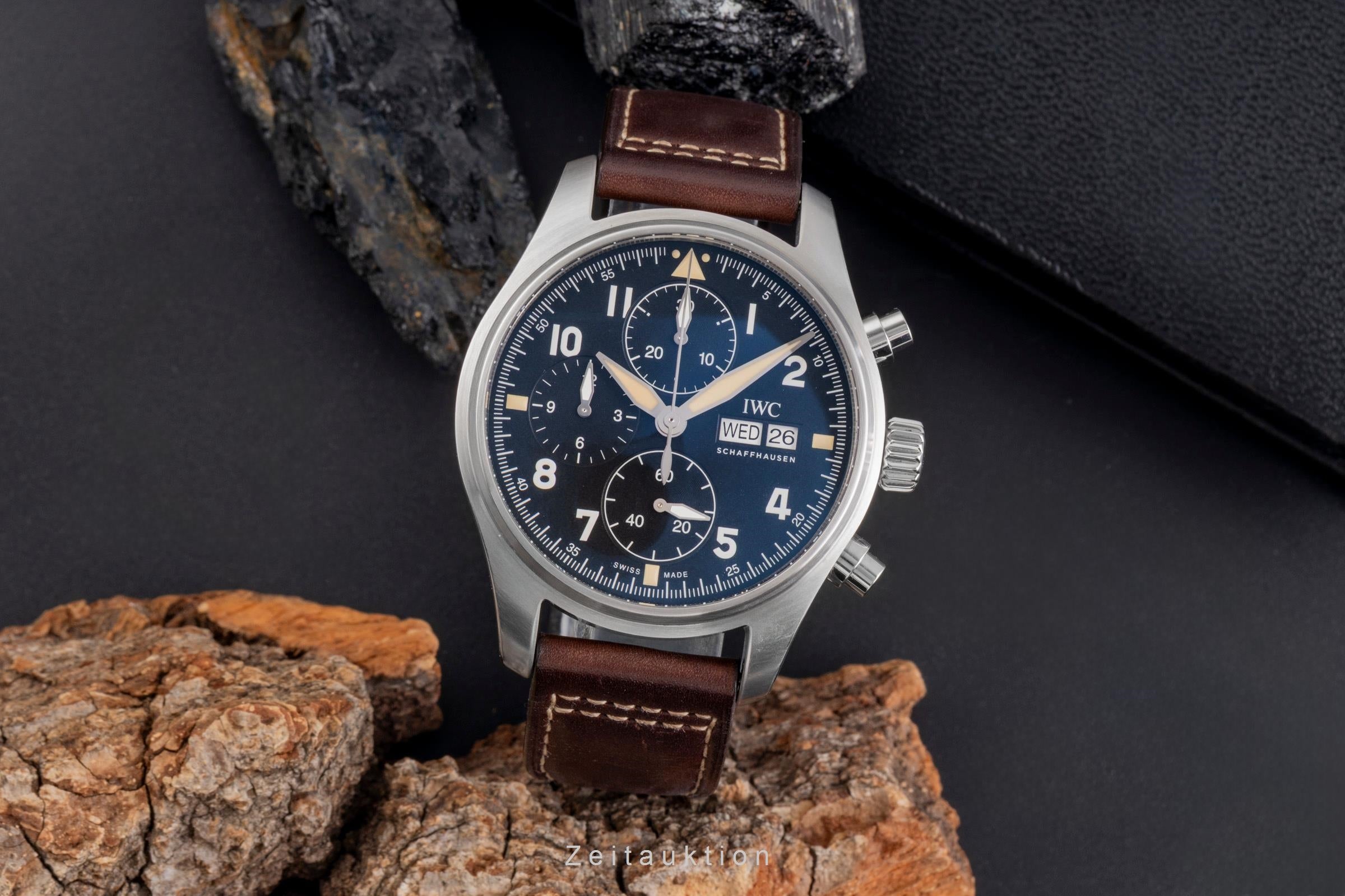 IWC Fliegerchronograph cronografo acciaio automatismo orologio da uomo IW387903 LP: 7700EUR  [2505414]