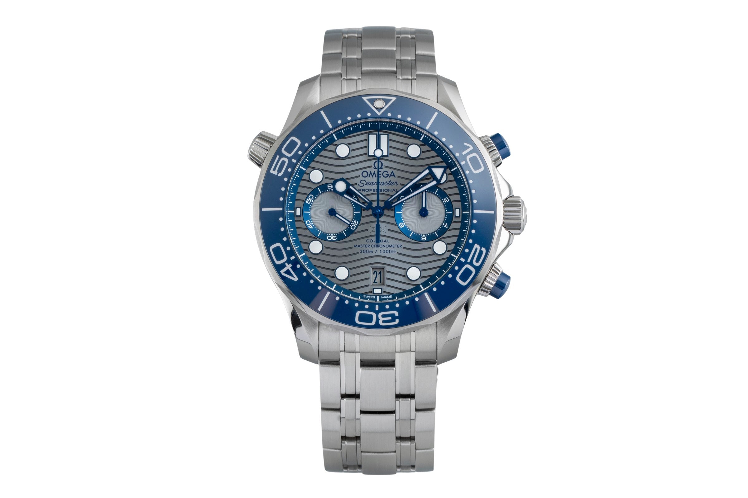 Omega Seamaster chronograph steel automatic men's watch 210.30.44.51.06.001 LP: 9300EUR  [2505415]