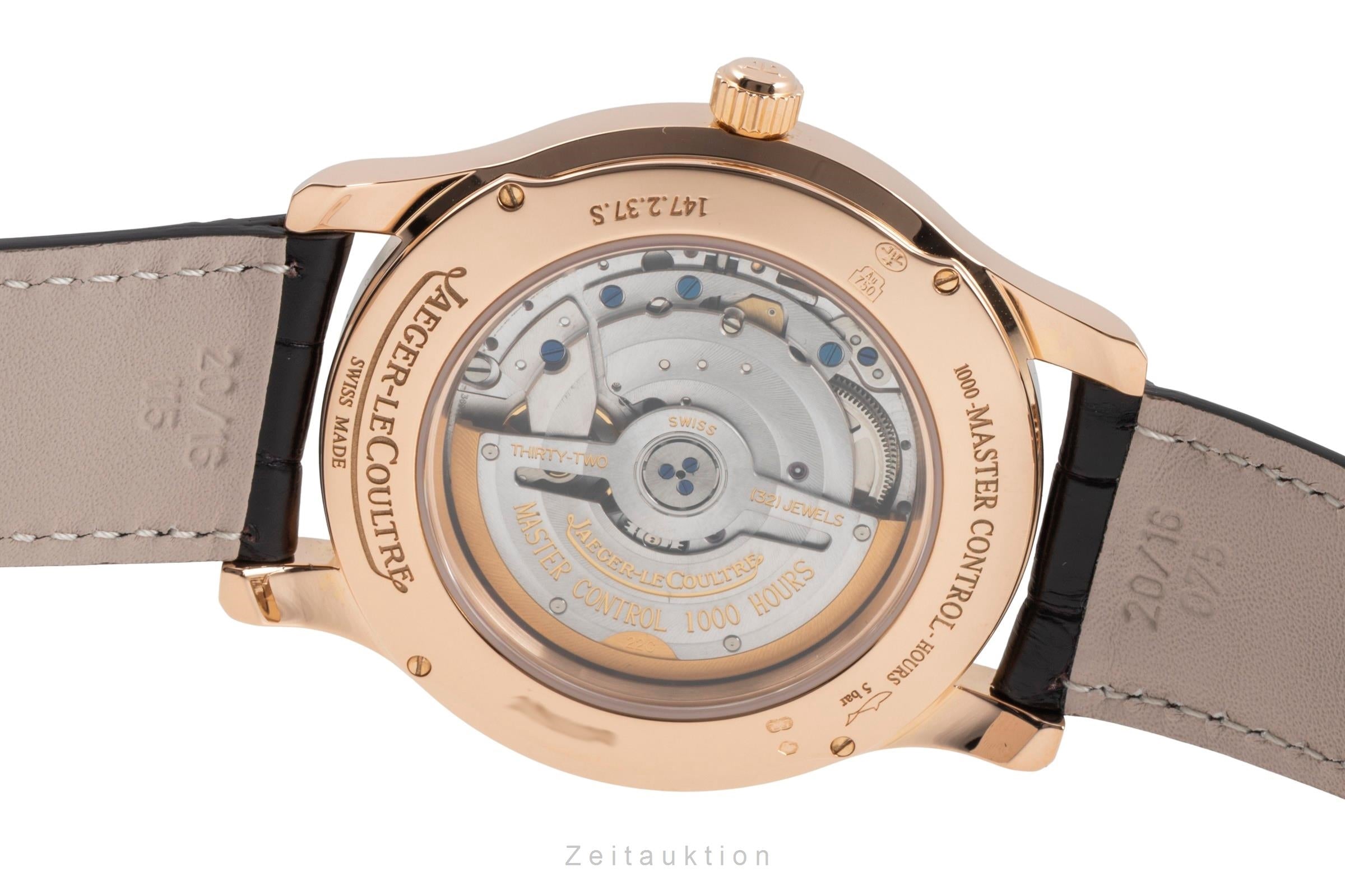 Jaeger LeCoultre Master Control oro rosado de 18 quilates automático reloj para caballeros Q1392420, 147.2.37.S  [2505420]