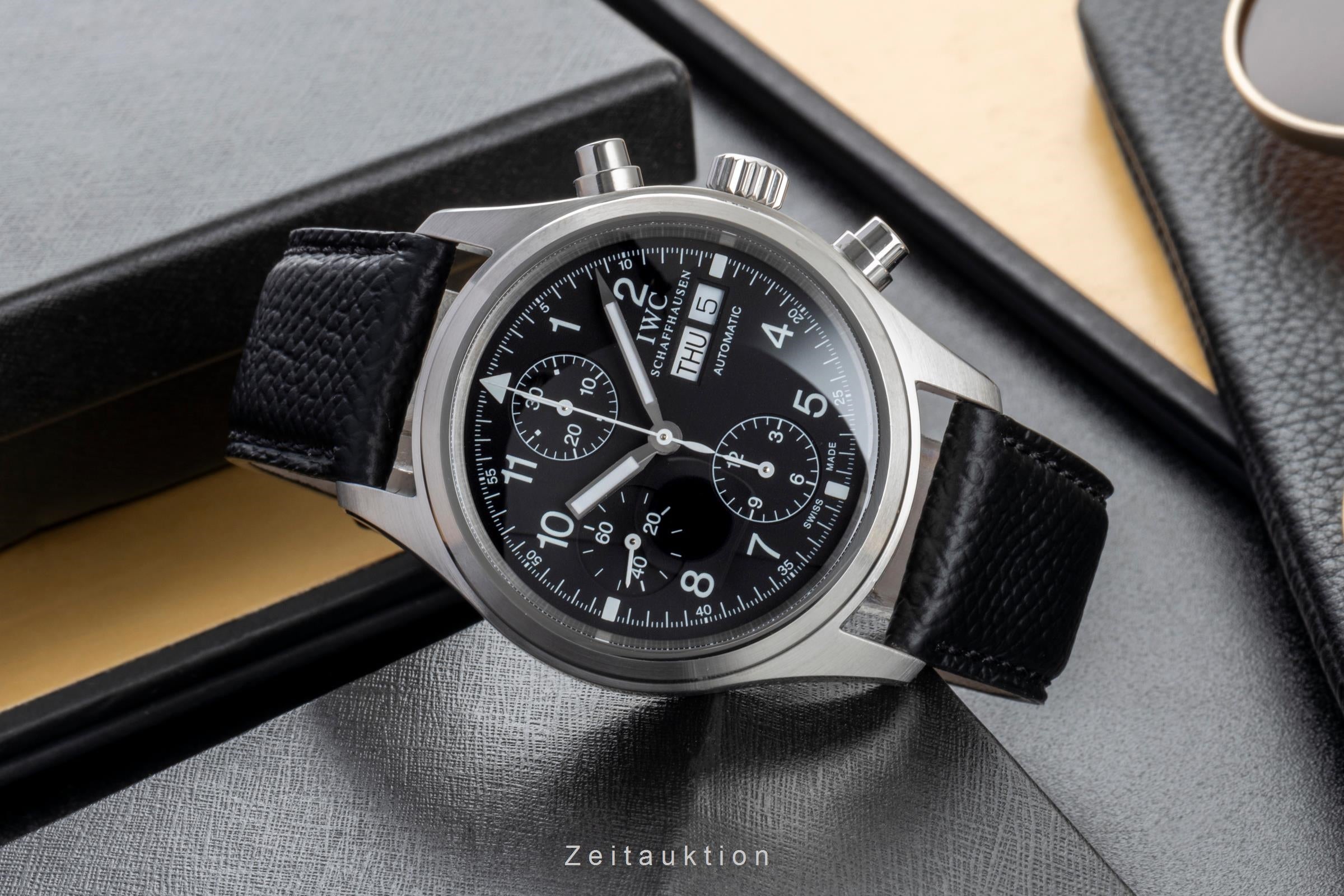IWC Fliegeruhr Chronograph Automatik Edelstahl Herrenuhr IW370603 VP: 7700,- € [2505422]