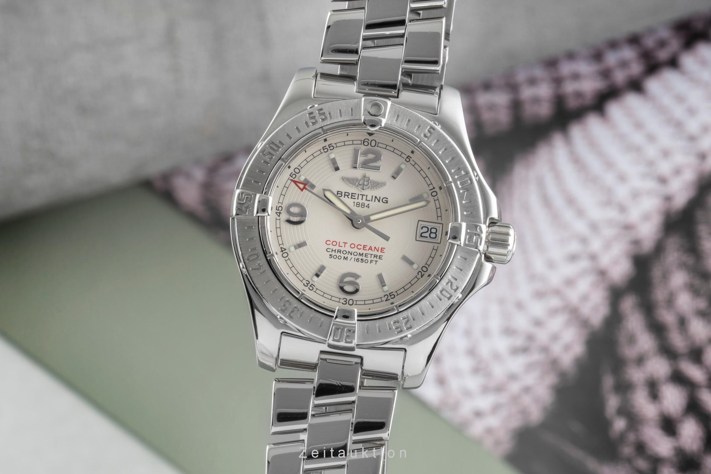 Breitling Colt Oceane steel quartz women's watch A77380	  [2505424]