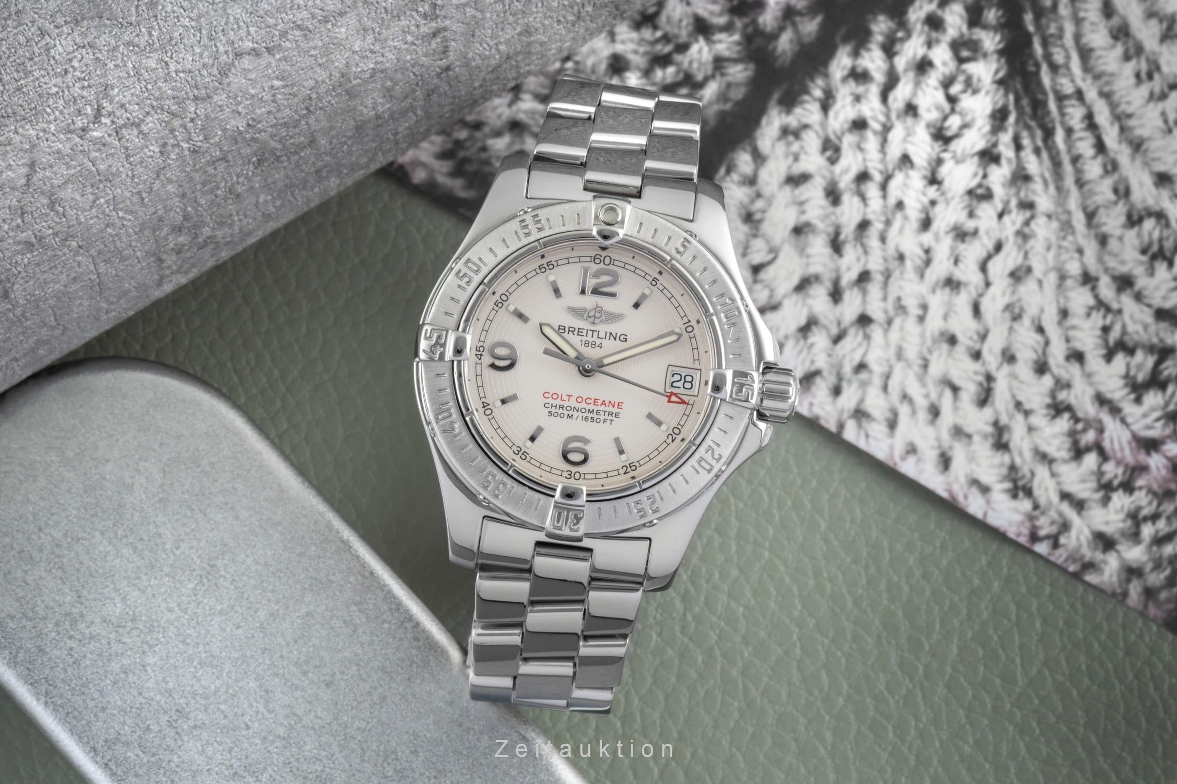 Breitling Colt Oceane steel quartz women's watch A77380	  [2505424]