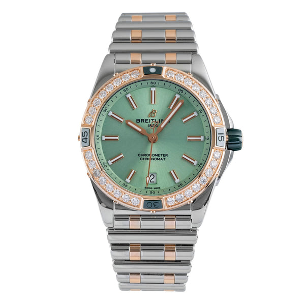 Breitling Super Chronomat Automatic 38 Stahl Rotgold Diamonds Ref. U17356531L1U1 [2505428]