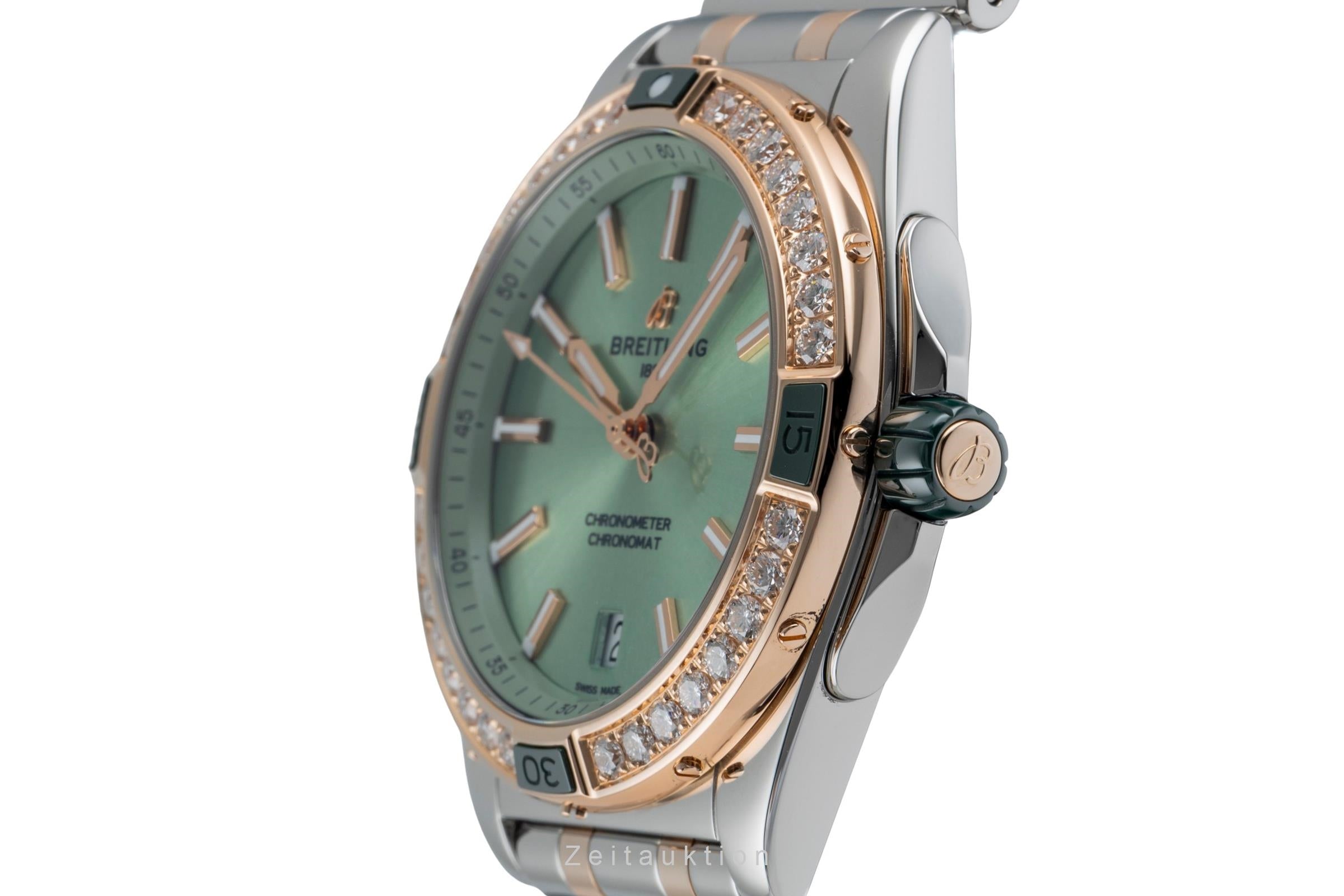 Breitling Super Chronomat Automatic 38 Stahl Rotgold Diamonds Ref. U17356531L1U1 [2505428]