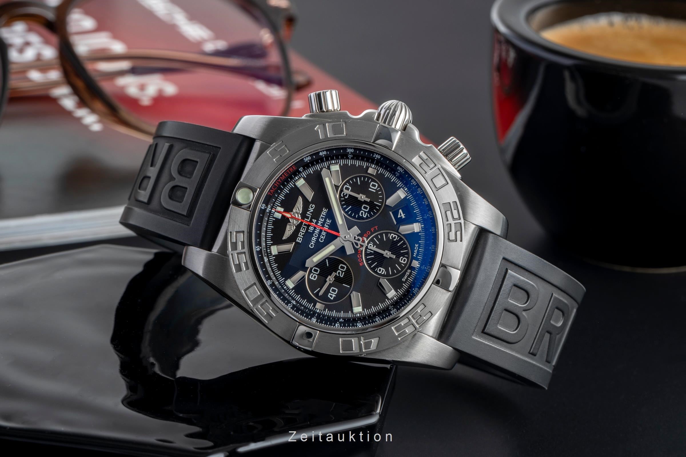 Breitling Chronomat 44 Flying Fish Stahl Automatik Ref. AB011010/BB08 B&P [2505429]
