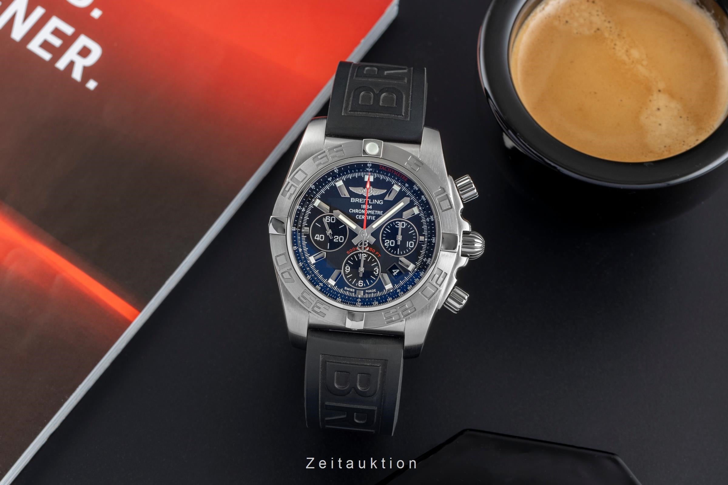 Breitling Chronomat 44 Flying Fish Stahl Automatik Ref. AB011010/BB08 B&P [2505429]