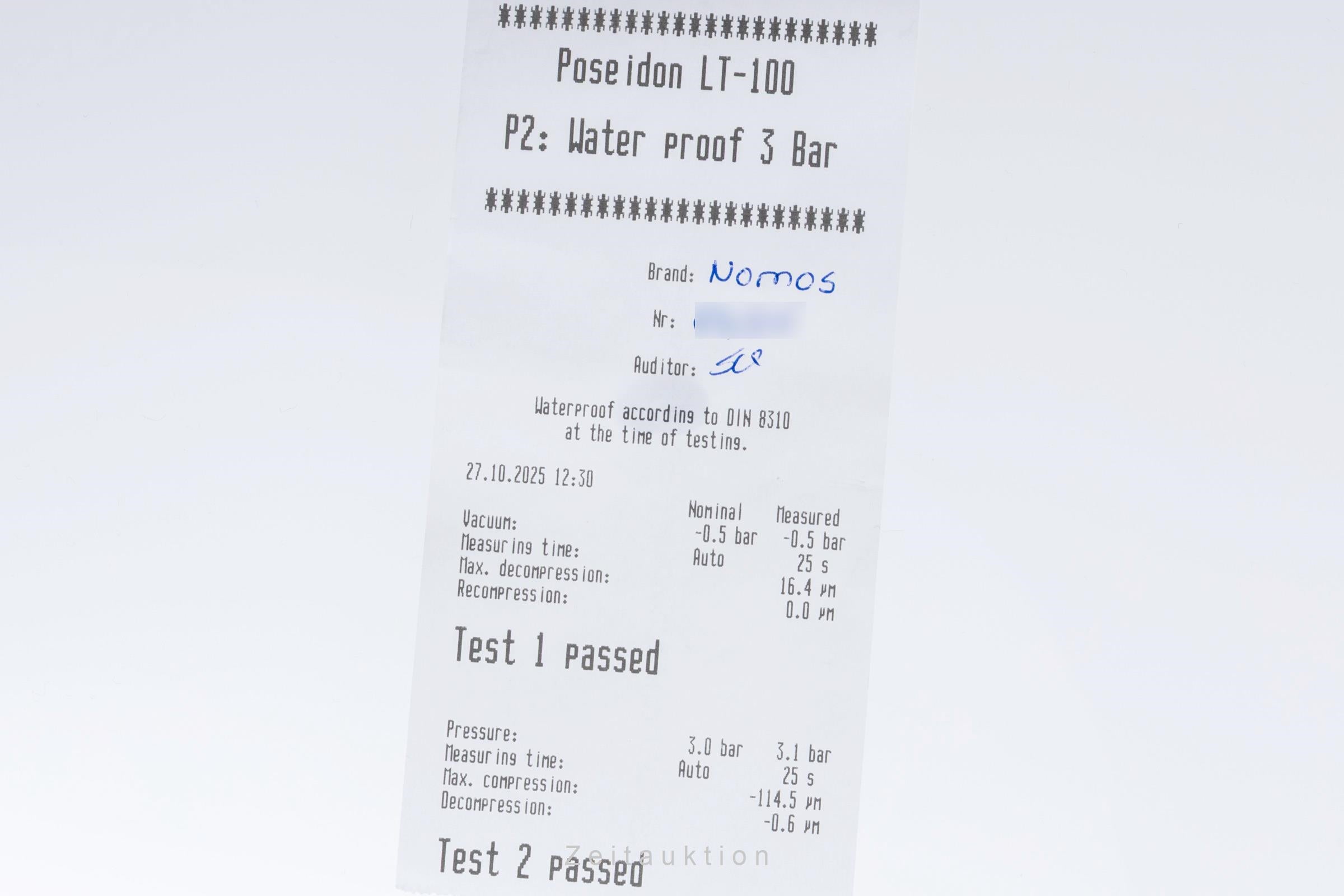 Nomos Tangente acier automatique montre pour hommes 191  [2505433]