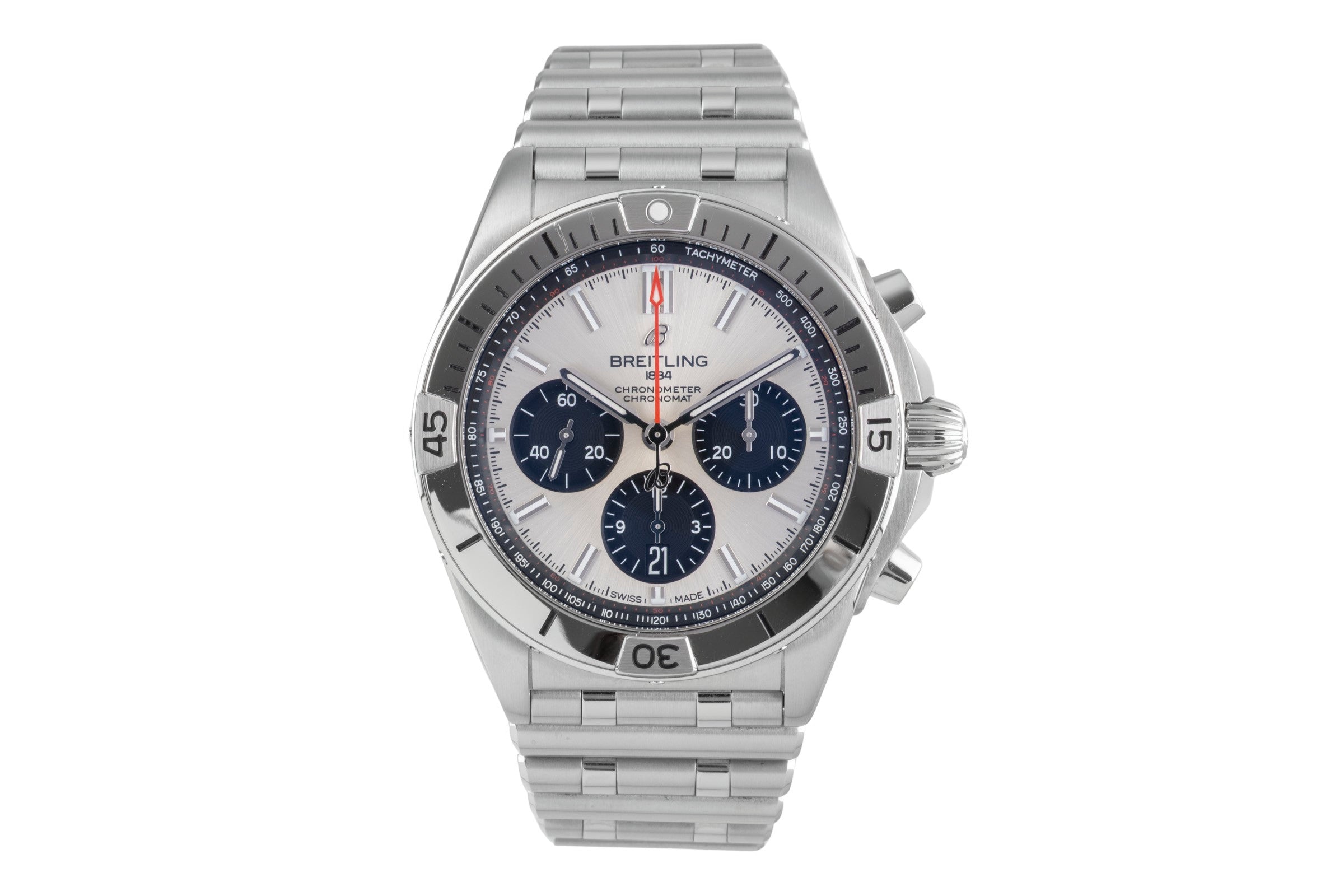 Breitling Chronomat chronograph steel automatic men's watch AB0134 LP: 9200EUR  [2505434]