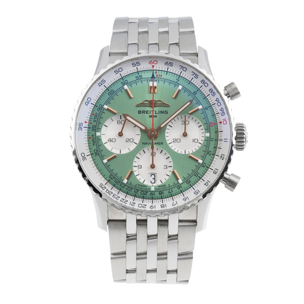 Breitling Navitimer 01 chronographe acier automatique montre pour hommes AB0139211L1A1 LP: 9650EUR  [2505435]