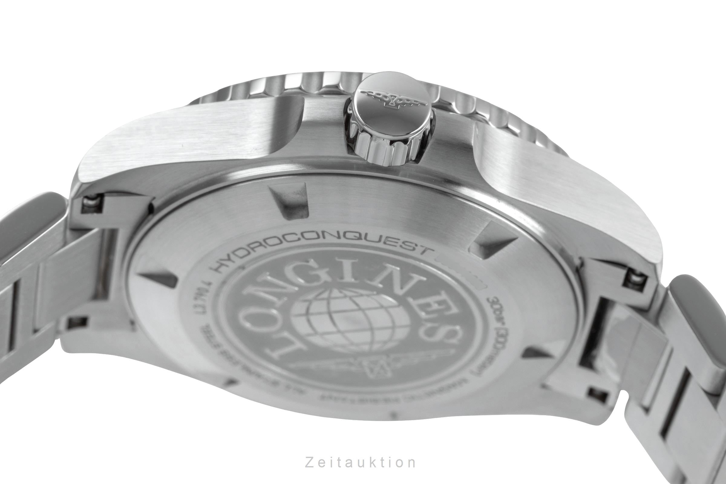 Longines Hydro Conquest steel automatic men's watch L3.790.4.96.6 LP: 3250EUR  [2505436]