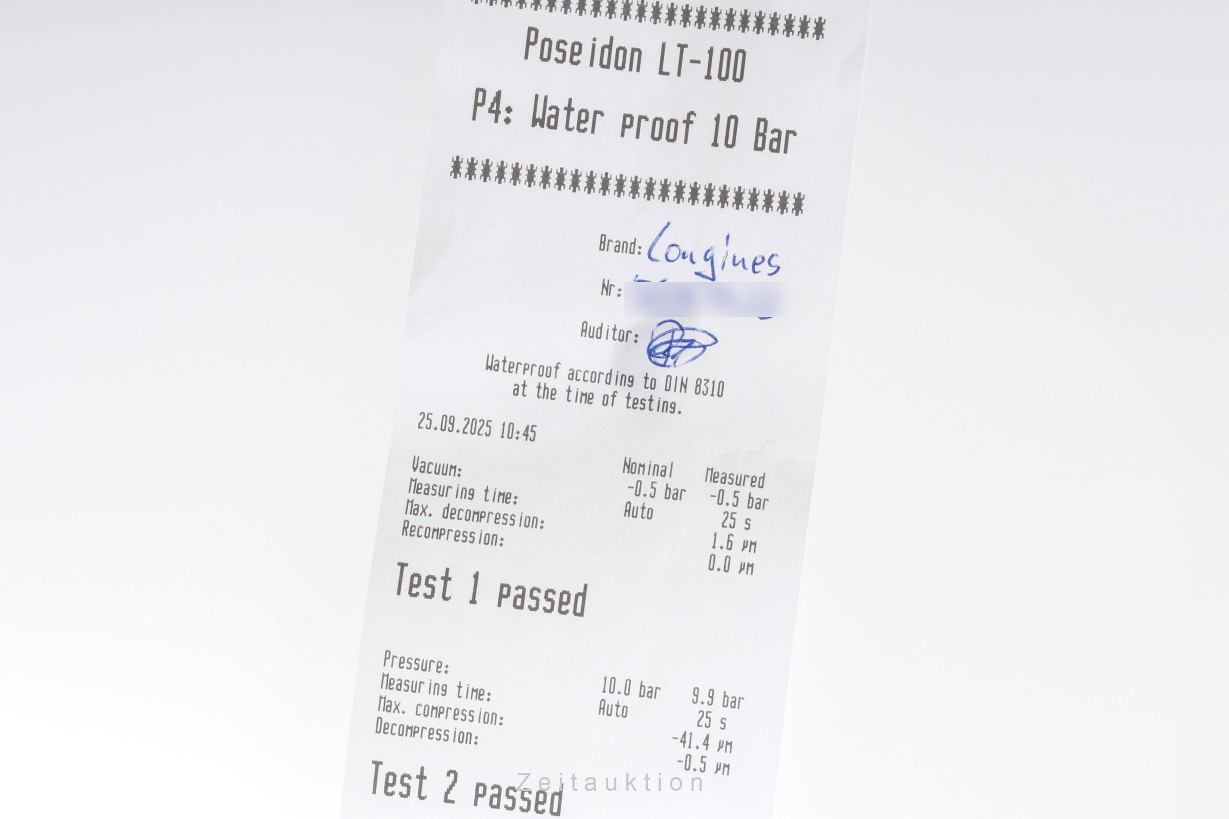 Longines Hydro Conquest steel automatic men's watch L3.790.4.96.6 LP: 3250EUR  [2505436]