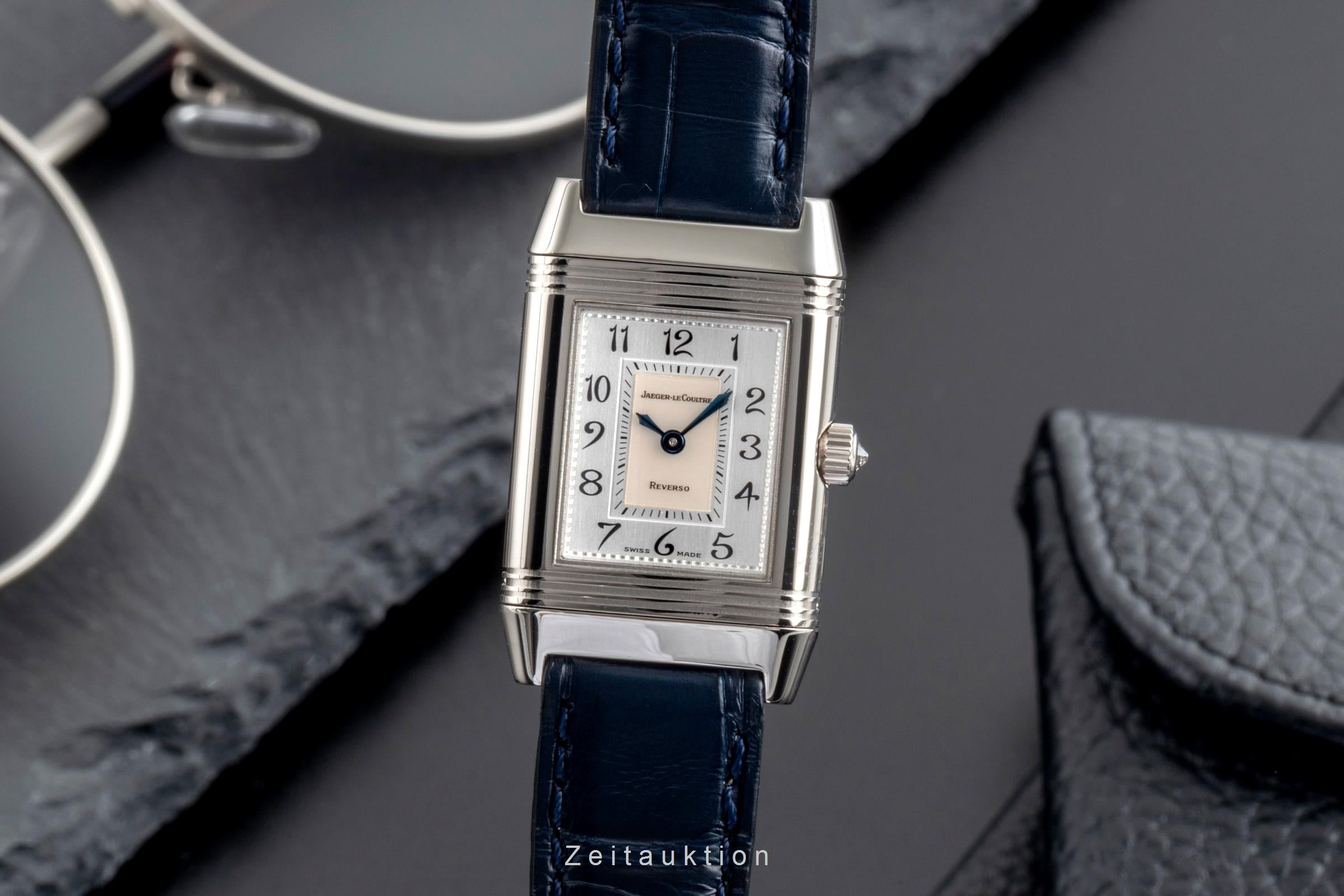 Jaeger LeCoultre Reverso or blanc 18 ct à remontage manuel montre pour femmes Q2663420, 266.3.44  [2505442]