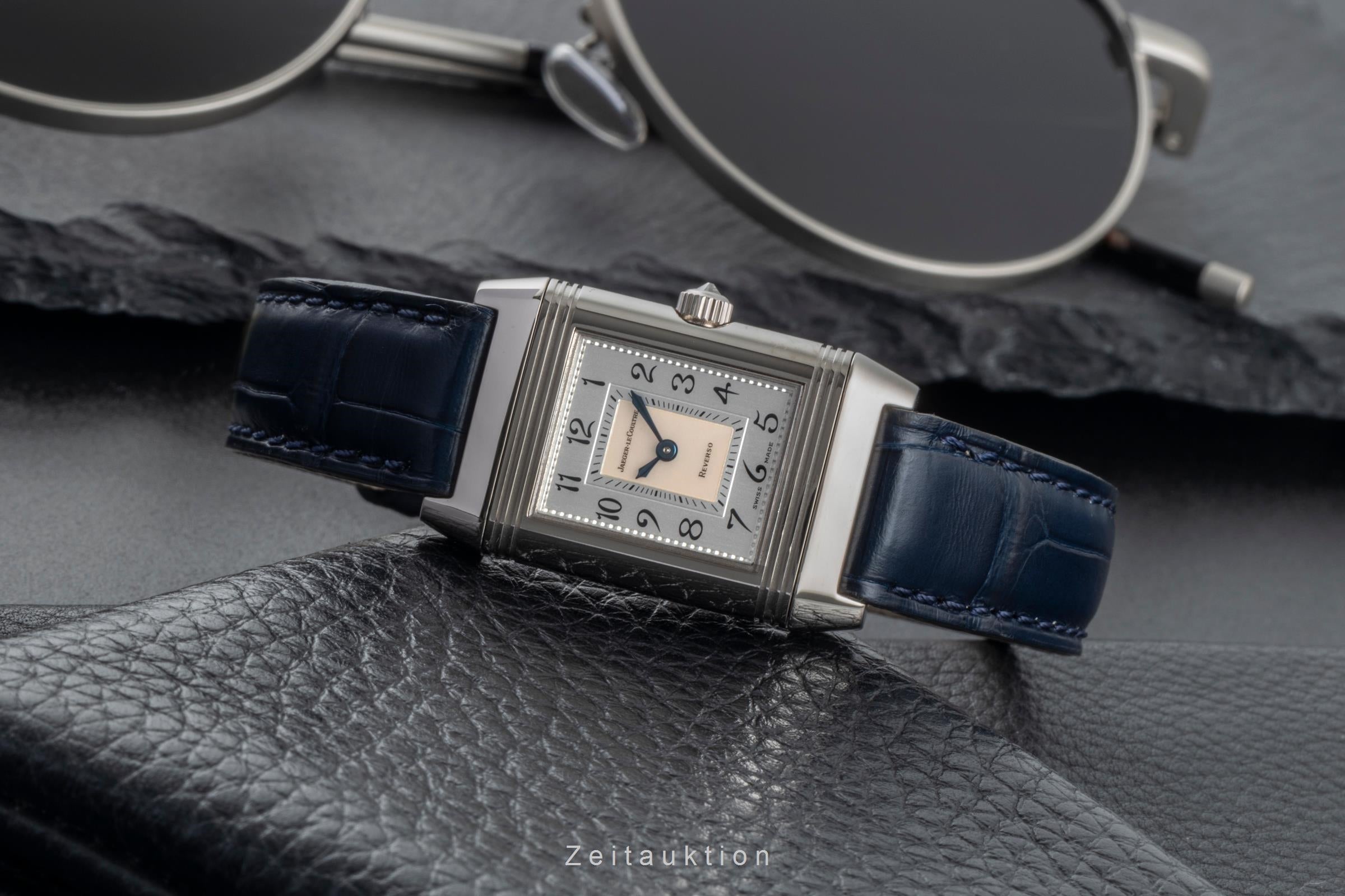 Jaeger LeCoultre Reverso or blanc 18 ct à remontage manuel montre pour femmes Q2663420, 266.3.44  [2505442]