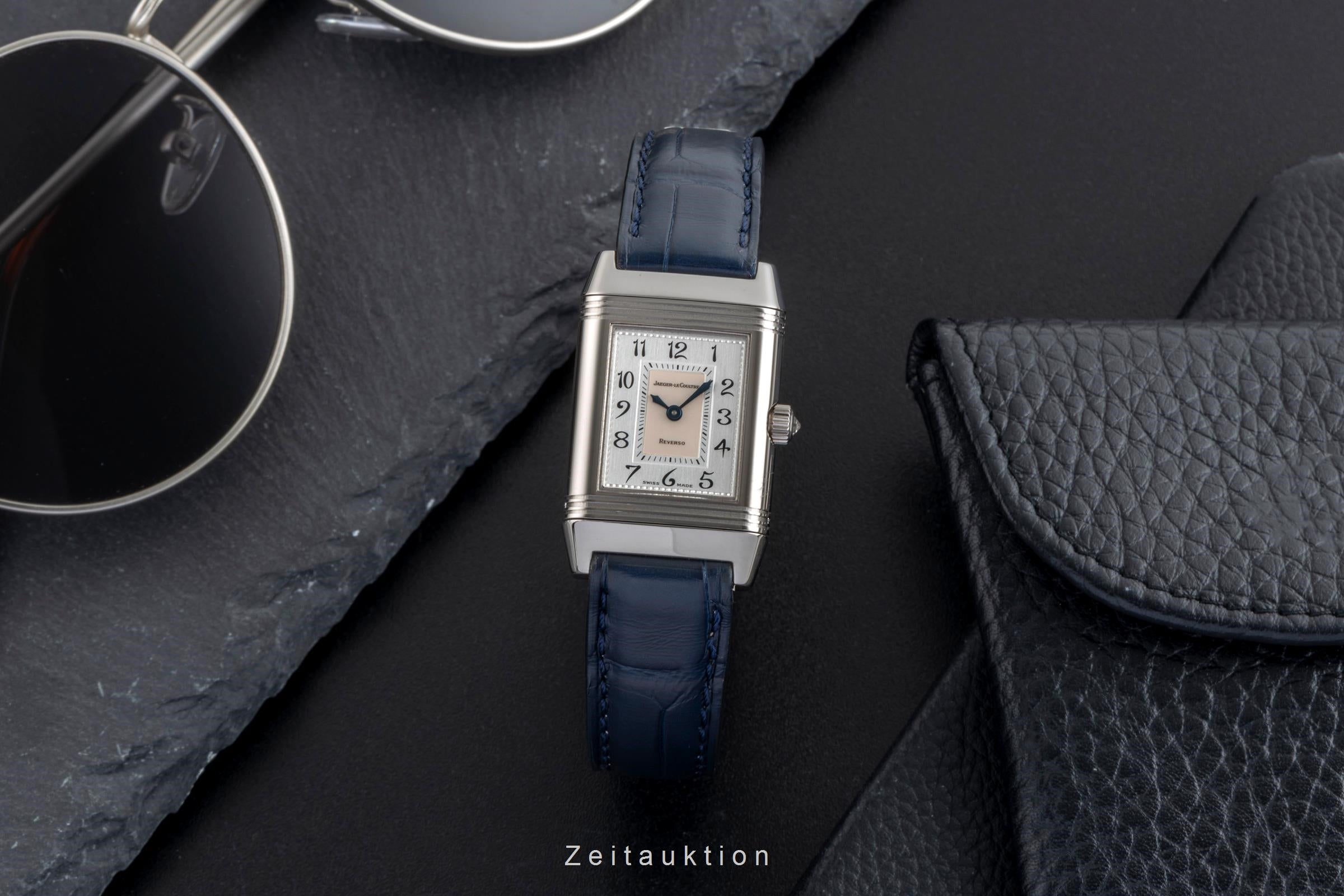 Jaeger LeCoultre Reverso or blanc 18 ct à remontage manuel montre pour femmes Q2663420, 266.3.44  [2505442]