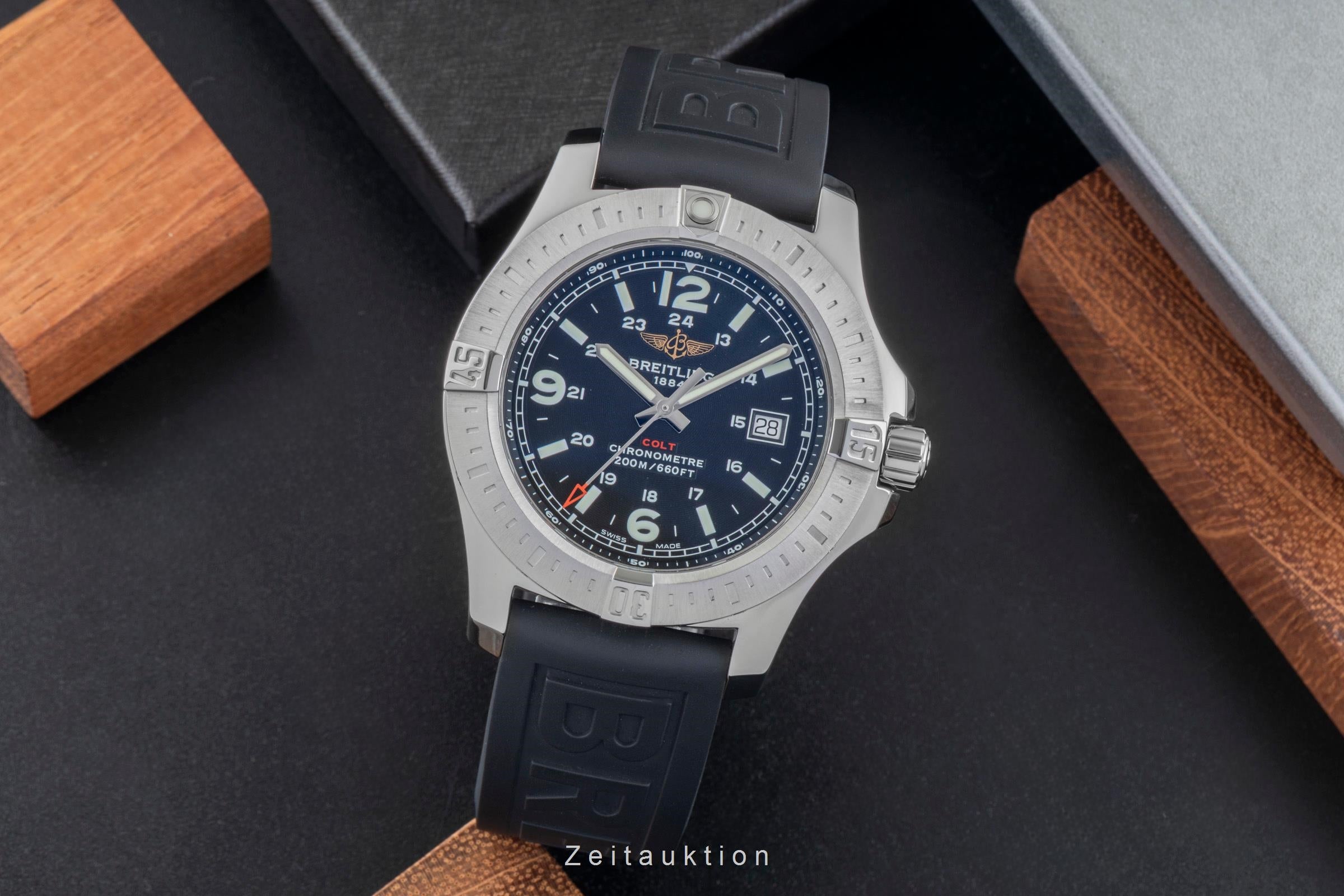 Breitling Colt Chronograph  steel quartz men's watch A7438811/BD45	  [2505447]