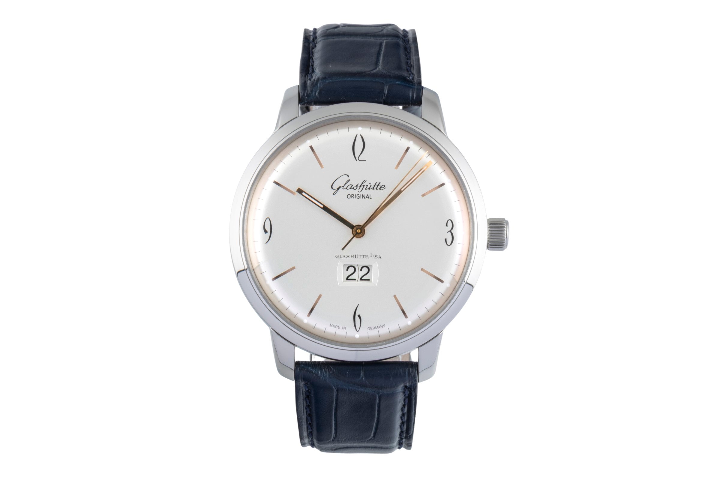 Glashütte Sixties steel automatic men's watch 2-39-47-01-02-04 LP: 8800EUR  [2505448]
