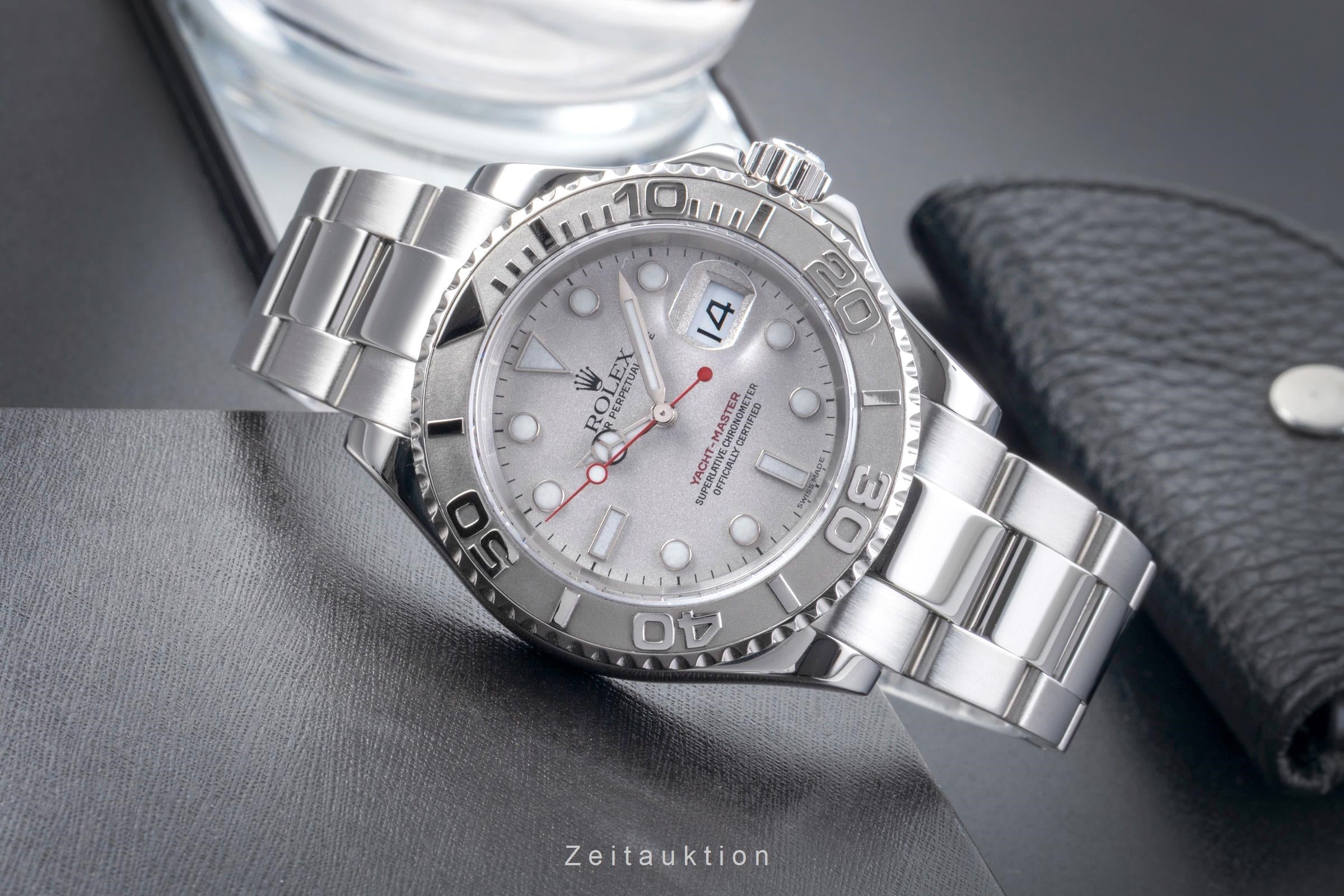 Rolex Yacht-Master 40 Oyster Stahl Platin Automatik Herren Ref. 16622 B&P 2003 [2505453]