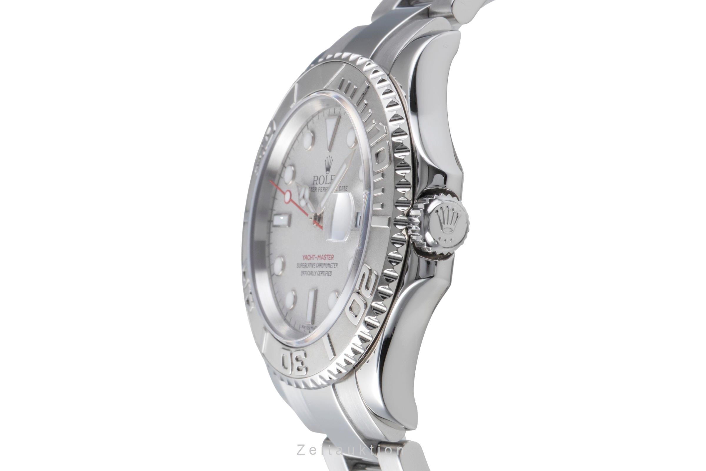 Rolex Yacht-Master 40 Oyster Stahl Platin Automatik Herren Ref. 16622 B&P 2003 [2505453]