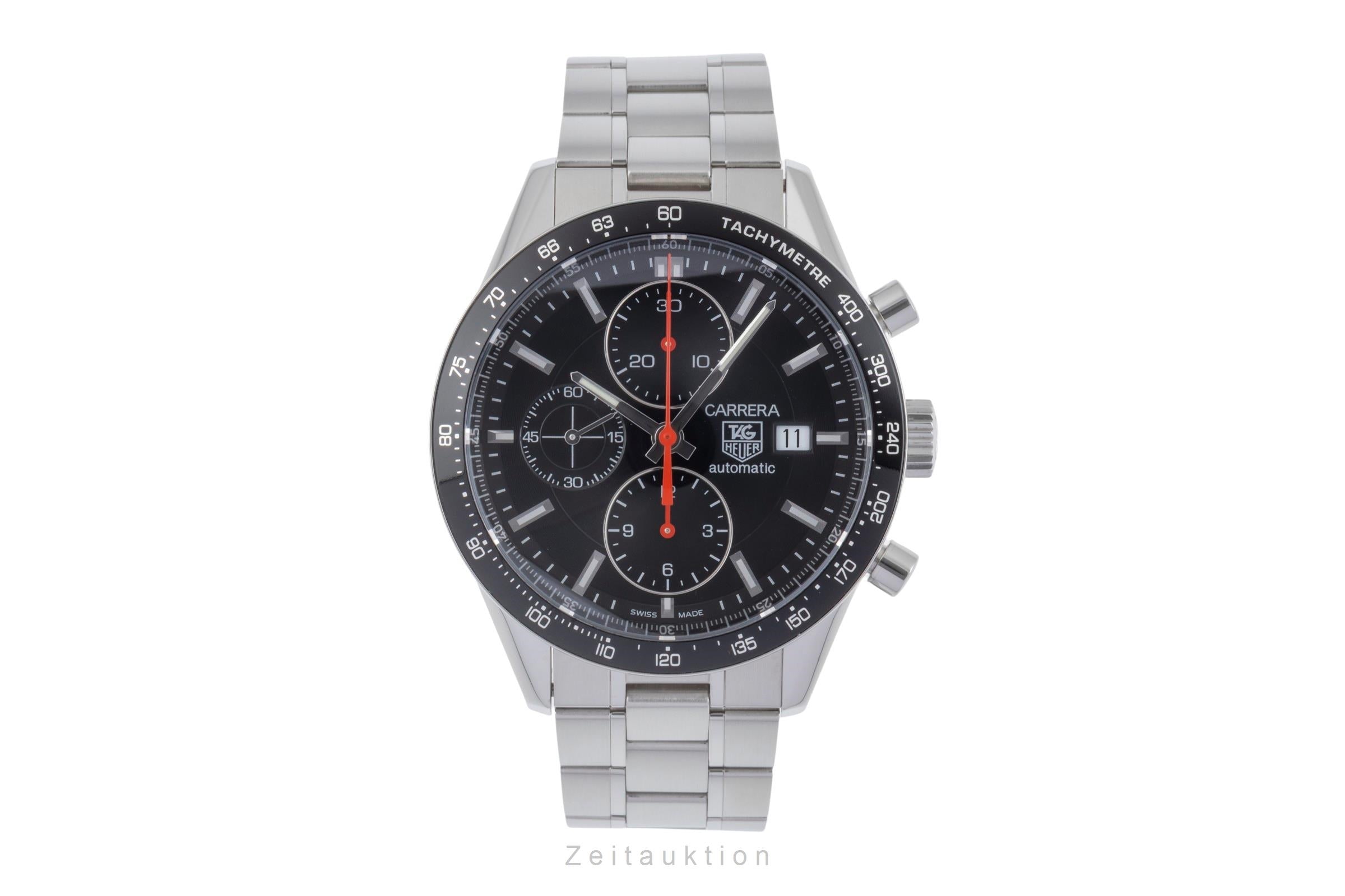 Tag Heuer Carrera chronograph steel automatic Kal. 16 Ref. CV2014