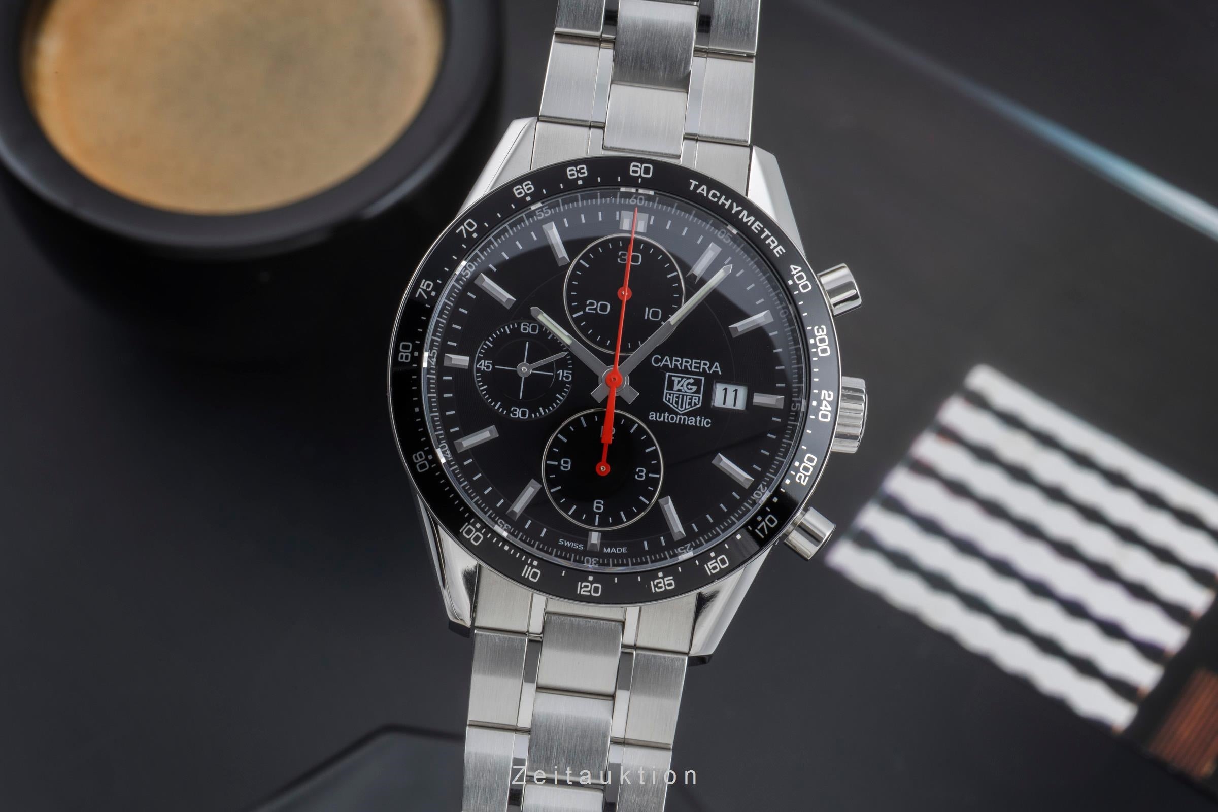 Tag Heuer Carrera chronograph steel automatic men's watch CV2014-2	 LP: 6500EUR  [2505455]