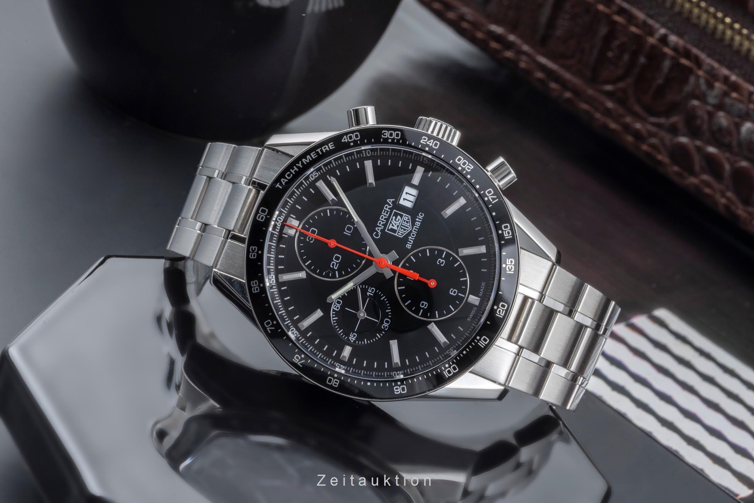 Tag Heuer Carrera chronograph steel automatic Kal. 16 Ref. CV2014