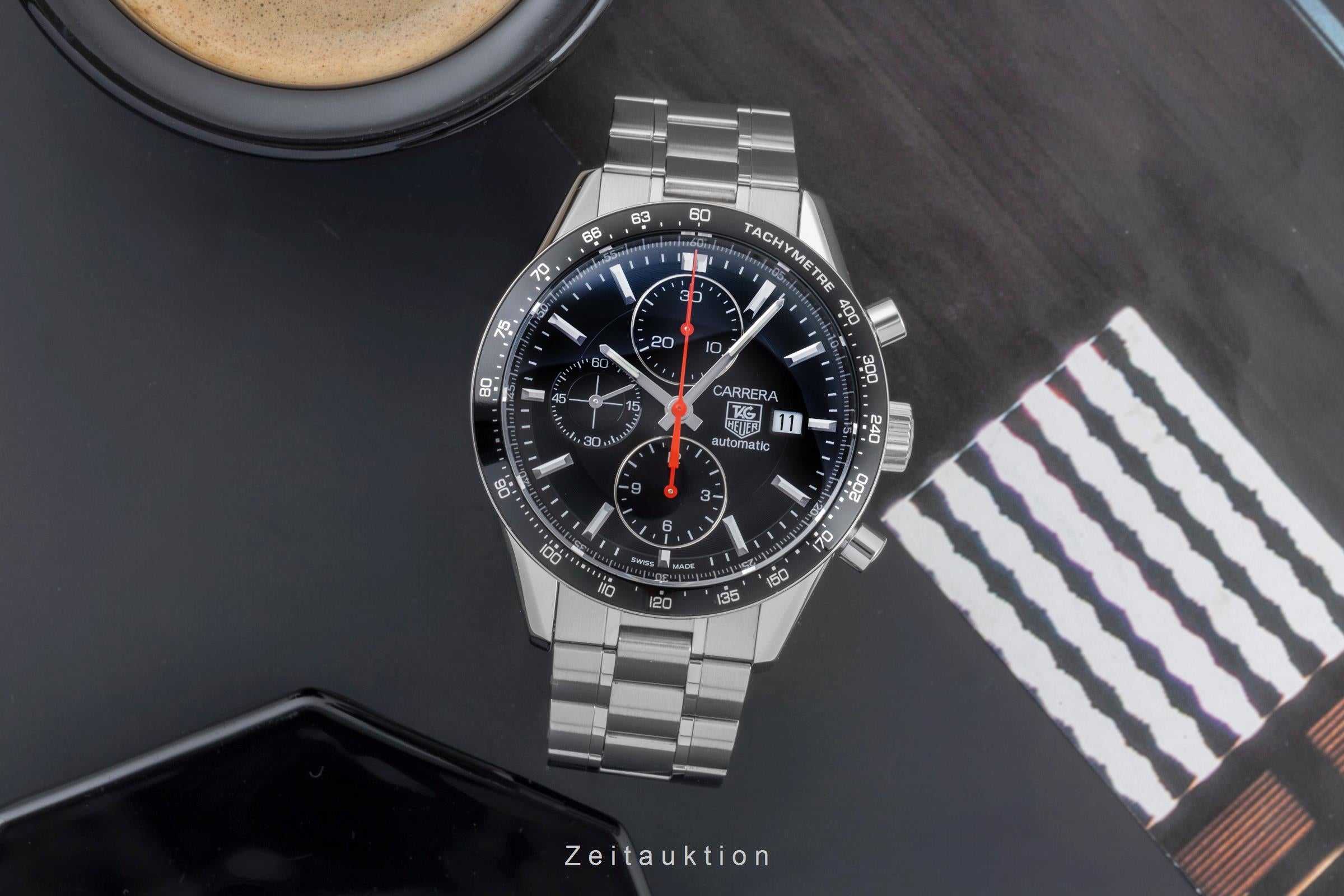 Tag Heuer Carrera chronograph steel automatic men's watch CV2014-2	 LP: 6500EUR  [2505455]