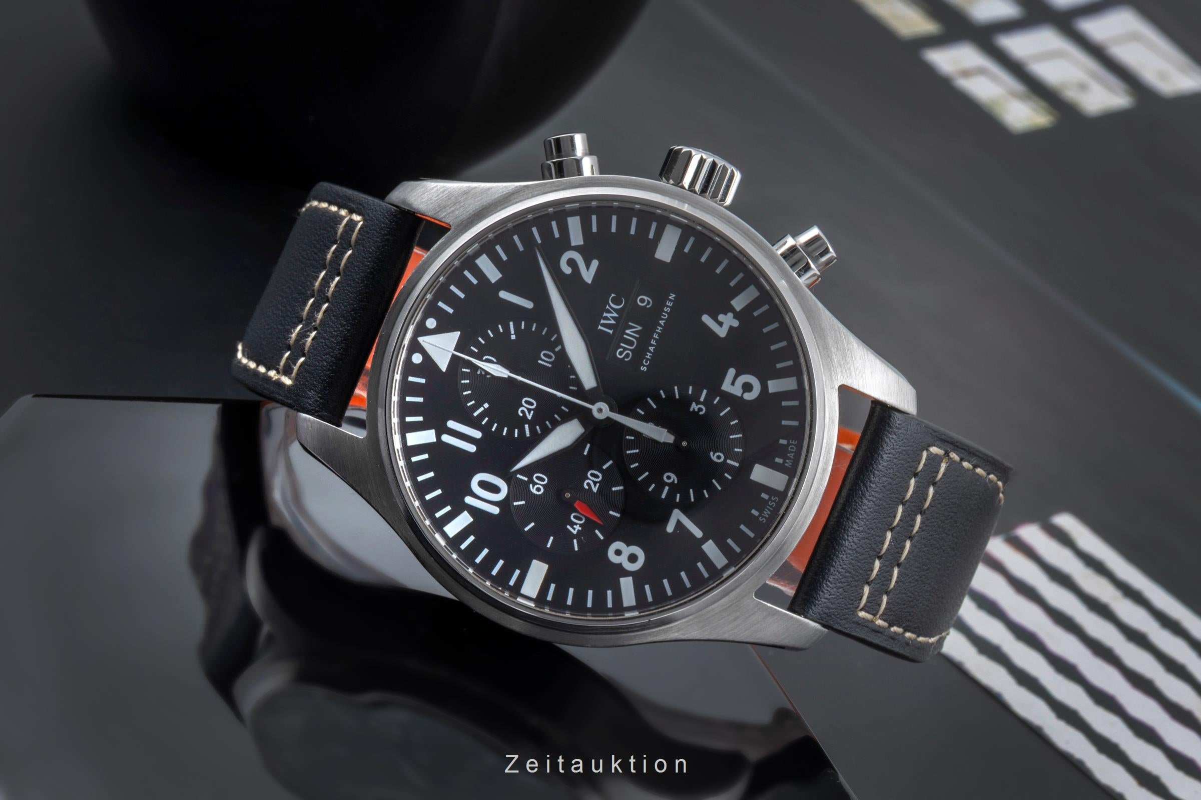 IWC Fliegerchronograph chronograph steel automatic men's watch IW377709 LP: 7300EUR  [2505461]