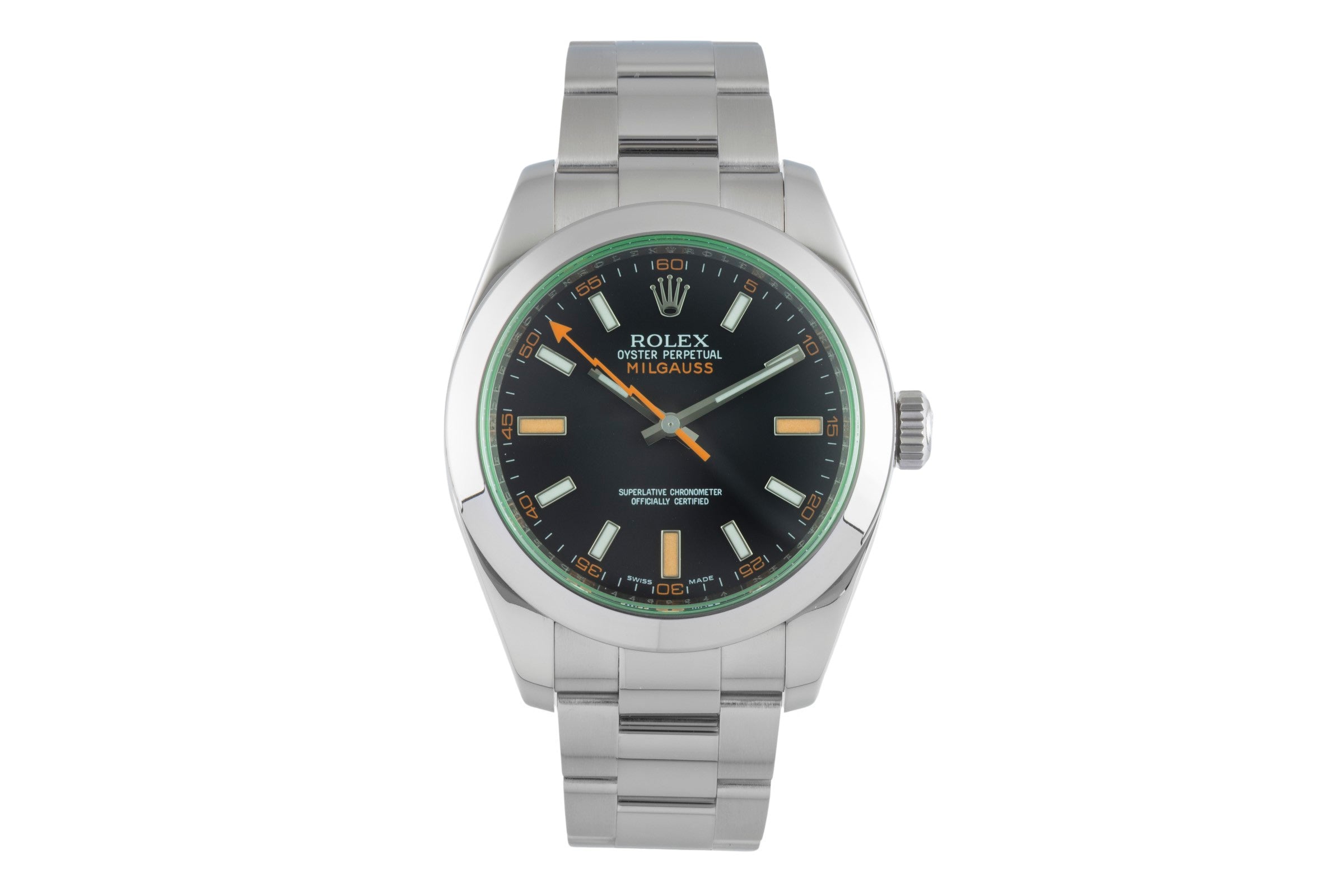 Rolex Milgauss steel automatic men's watch 116400GV  [2505463]