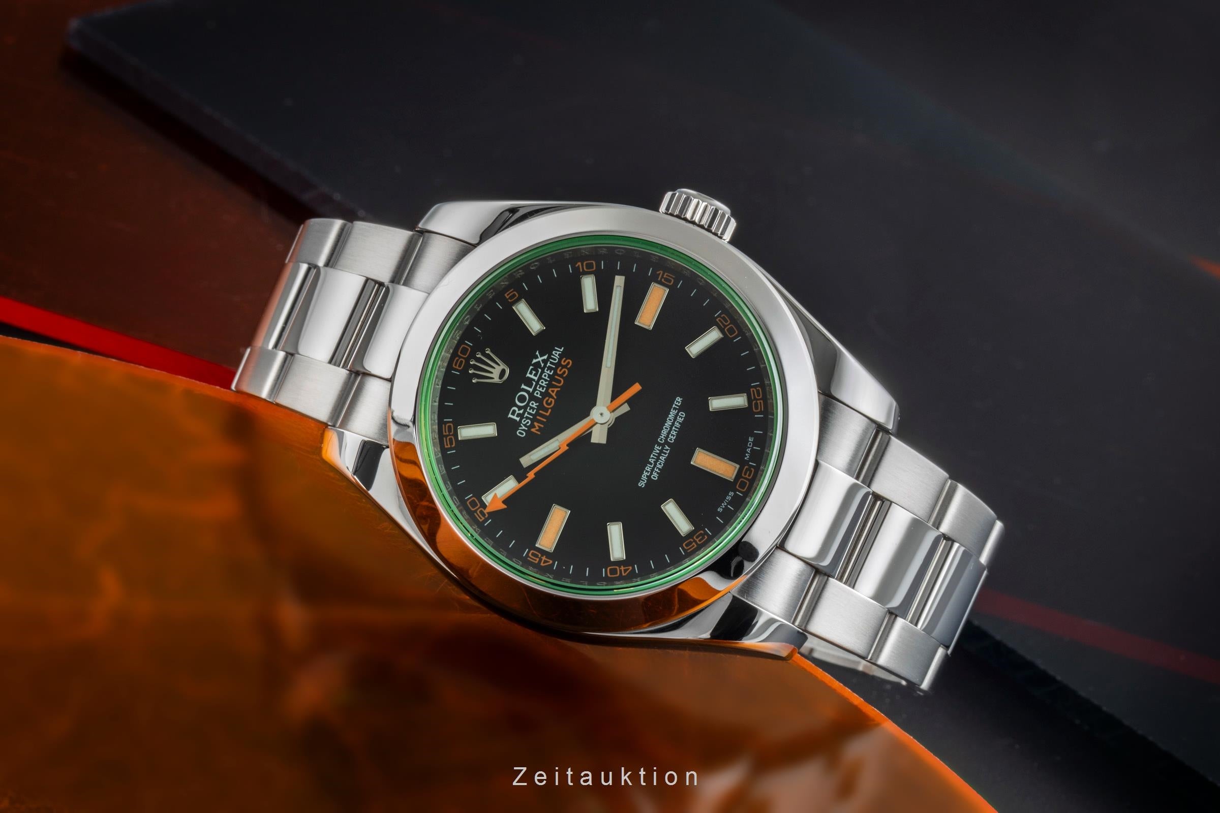 Rolex Milgauss acero automático reloj para caballeros 116400GV  [2505463]
