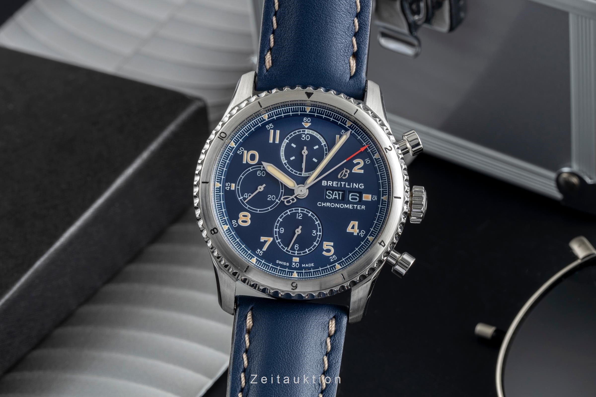 Breitling Aviator 8 Chronograph Stahl Automatik Herrenuhr Ref. A13316 B&P [2505465]