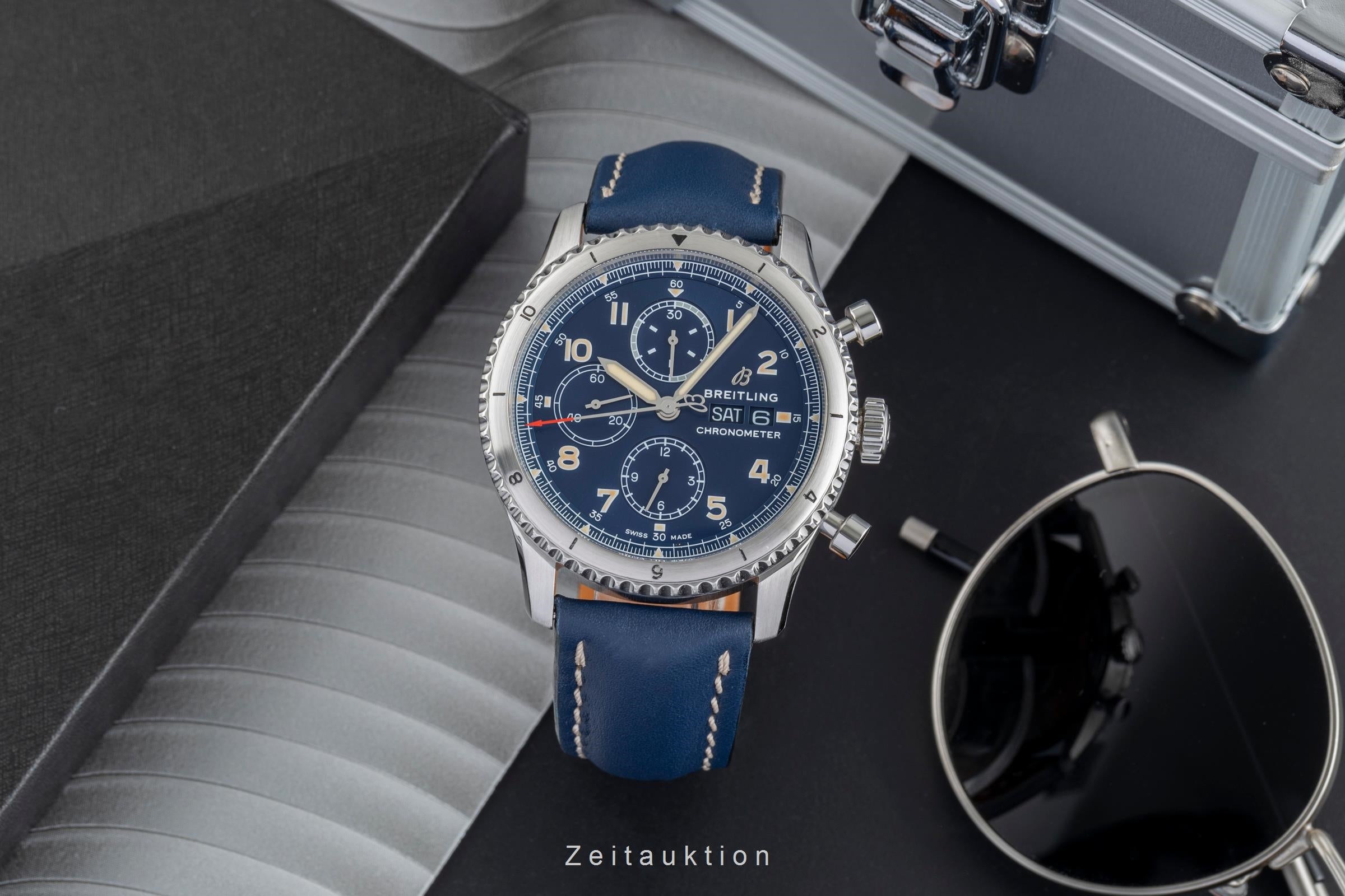 Breitling Aviator 8 Chronograph Stahl Automatik Herrenuhr Ref. A13316 B&P [2505465]