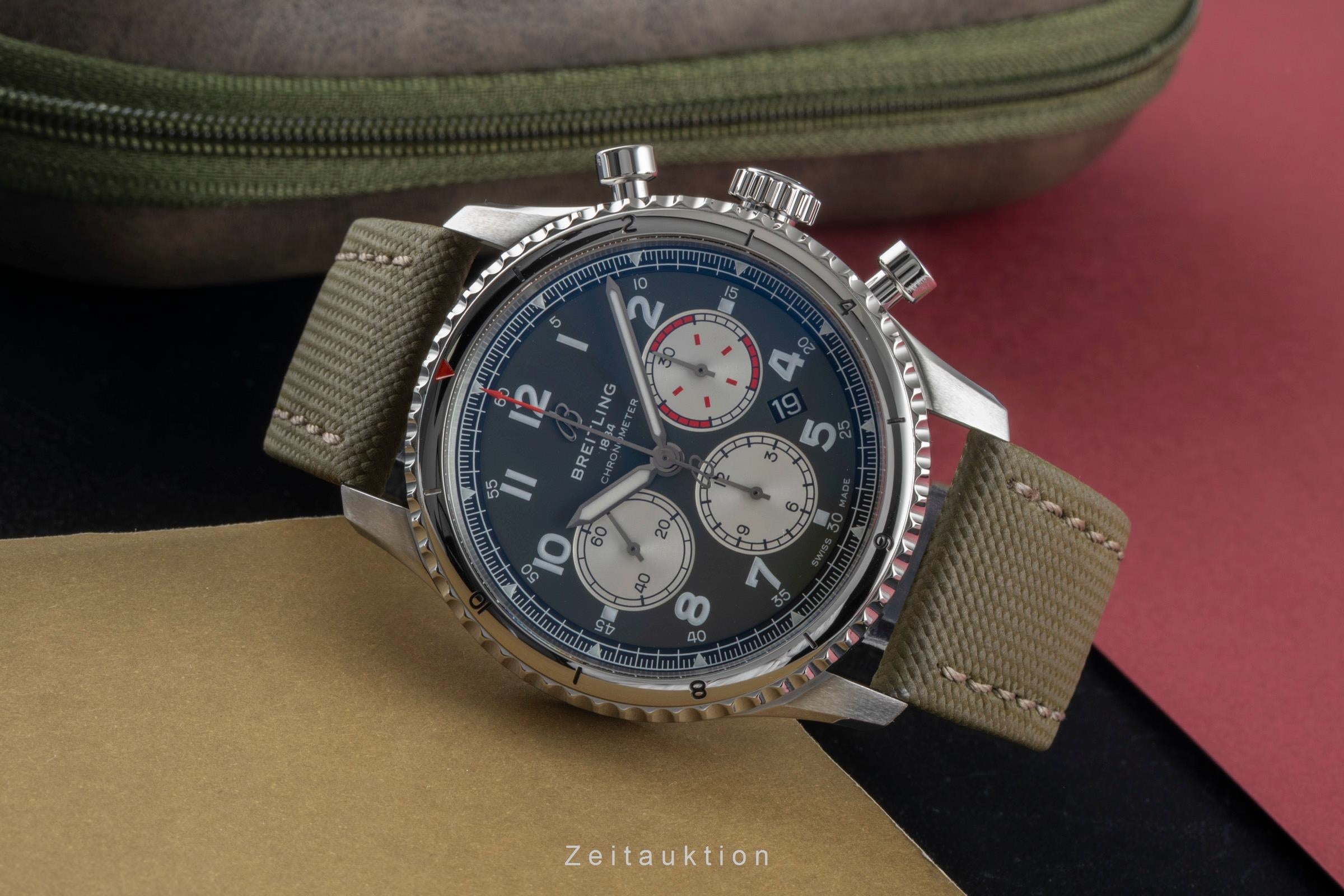 Breitling Aviator 8 chronographe acier automatique montre pour hommes AB0119 LP: 10650EUR  [2505466]