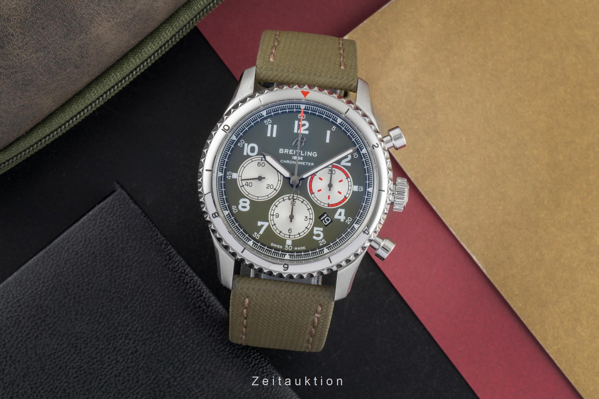 Breitling Aviator 8 chronographe acier automatique montre pour hommes AB0119 LP: 10650EUR  [2505466]