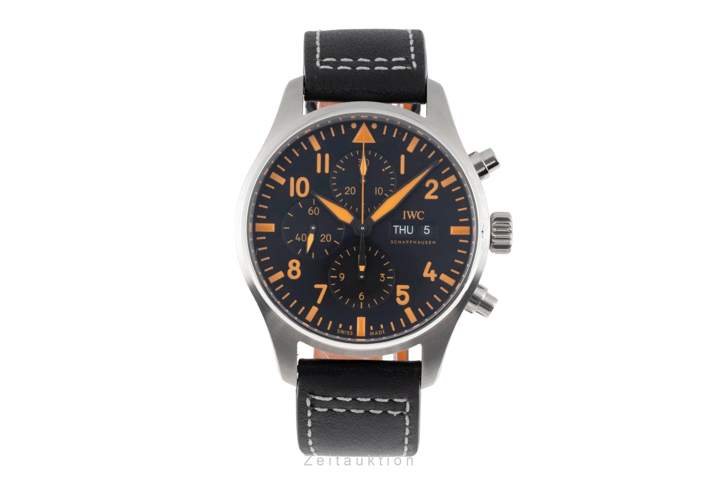 IWC Pilot chronograph steel automatic men's watch IW377730  [2505468]