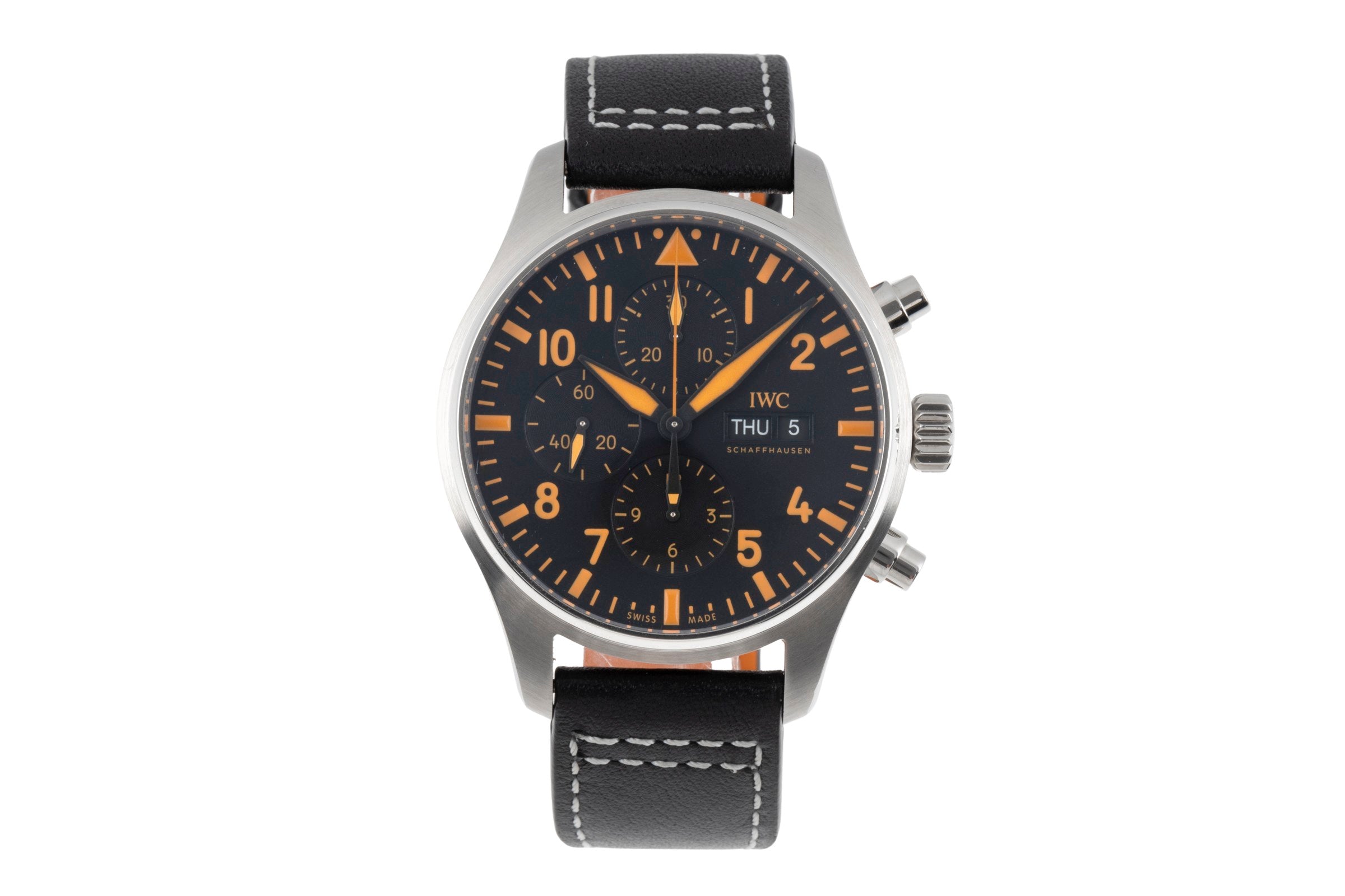 IWC Pilot cronografo acciaio automatismo orologio da uomo IW377730  [2505468]