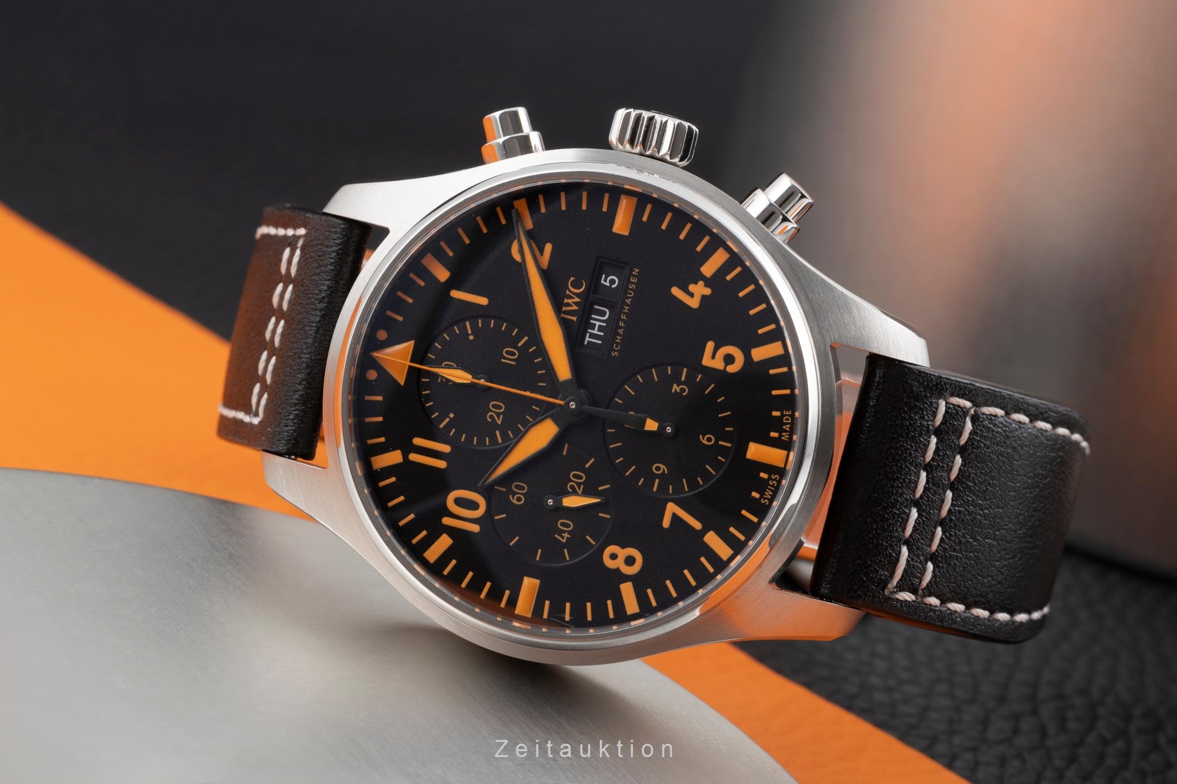 IWC Pilot chronograph steel automatic men's watch IW377730  [2505468]