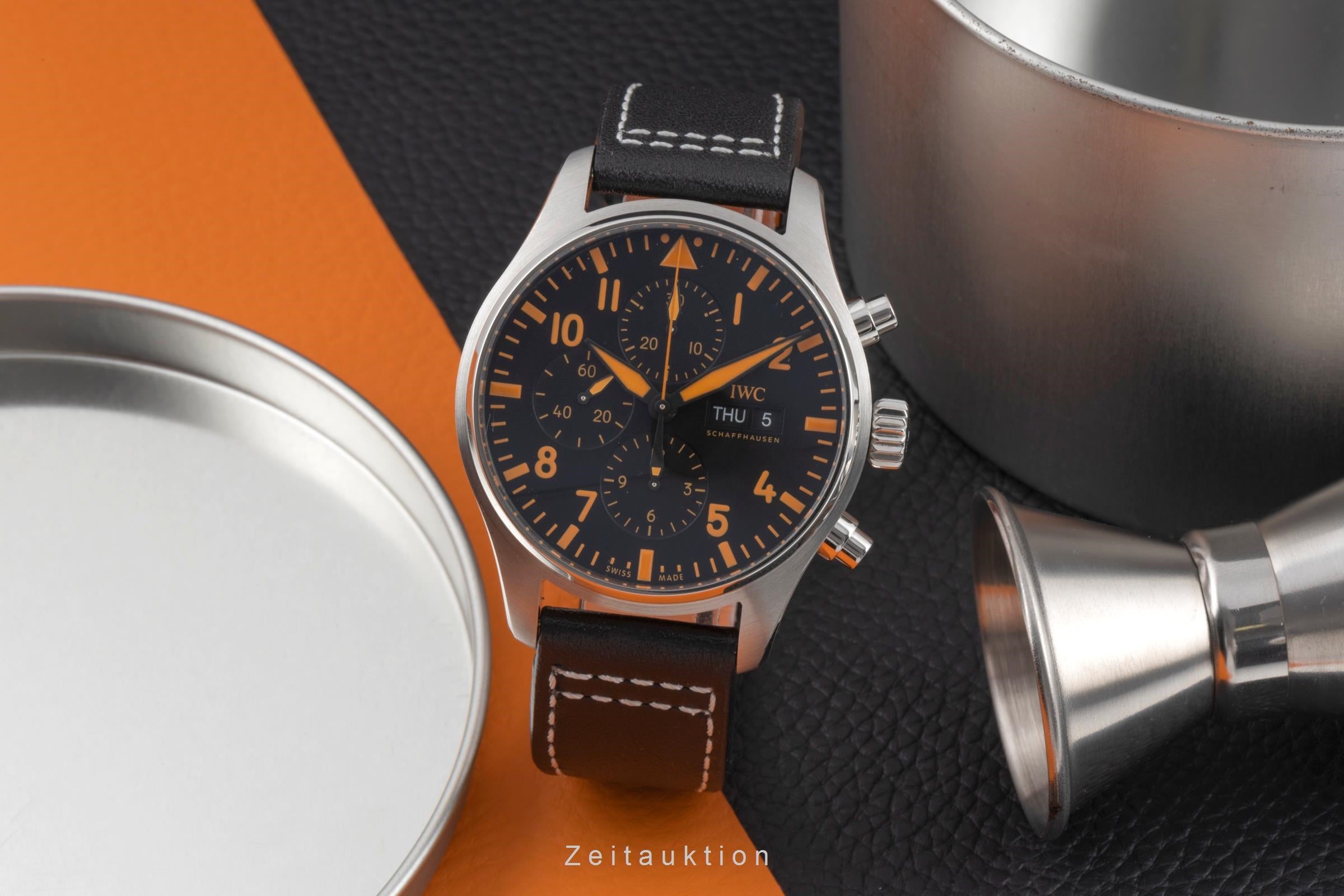 IWC Pilot chronograph steel automatic men's watch IW377730  [2505468]